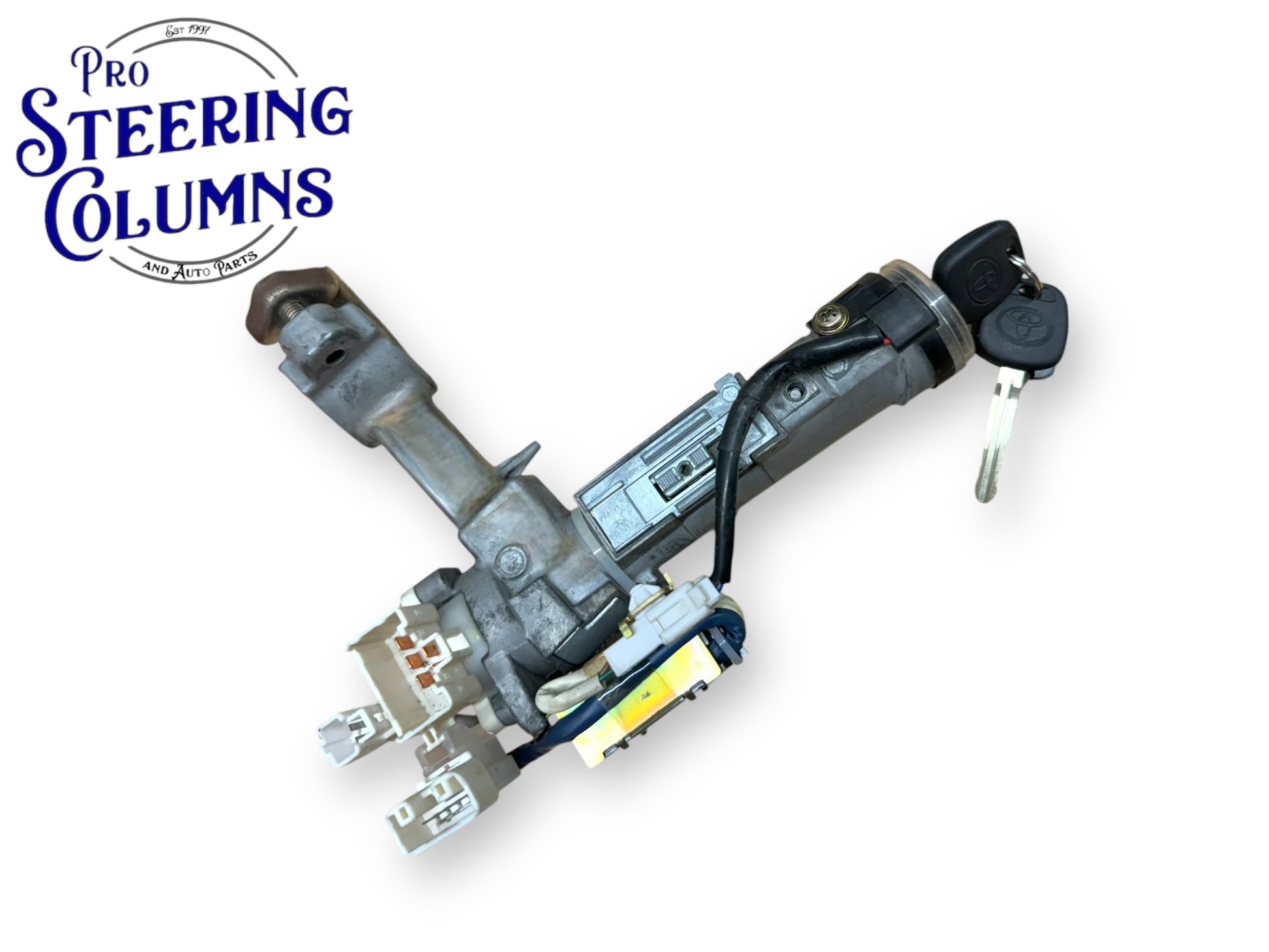1999-2003 Toyota Sienna Ignition Lock Cylinder Assembly With Immobilizer 2 Key Shells Used OEM