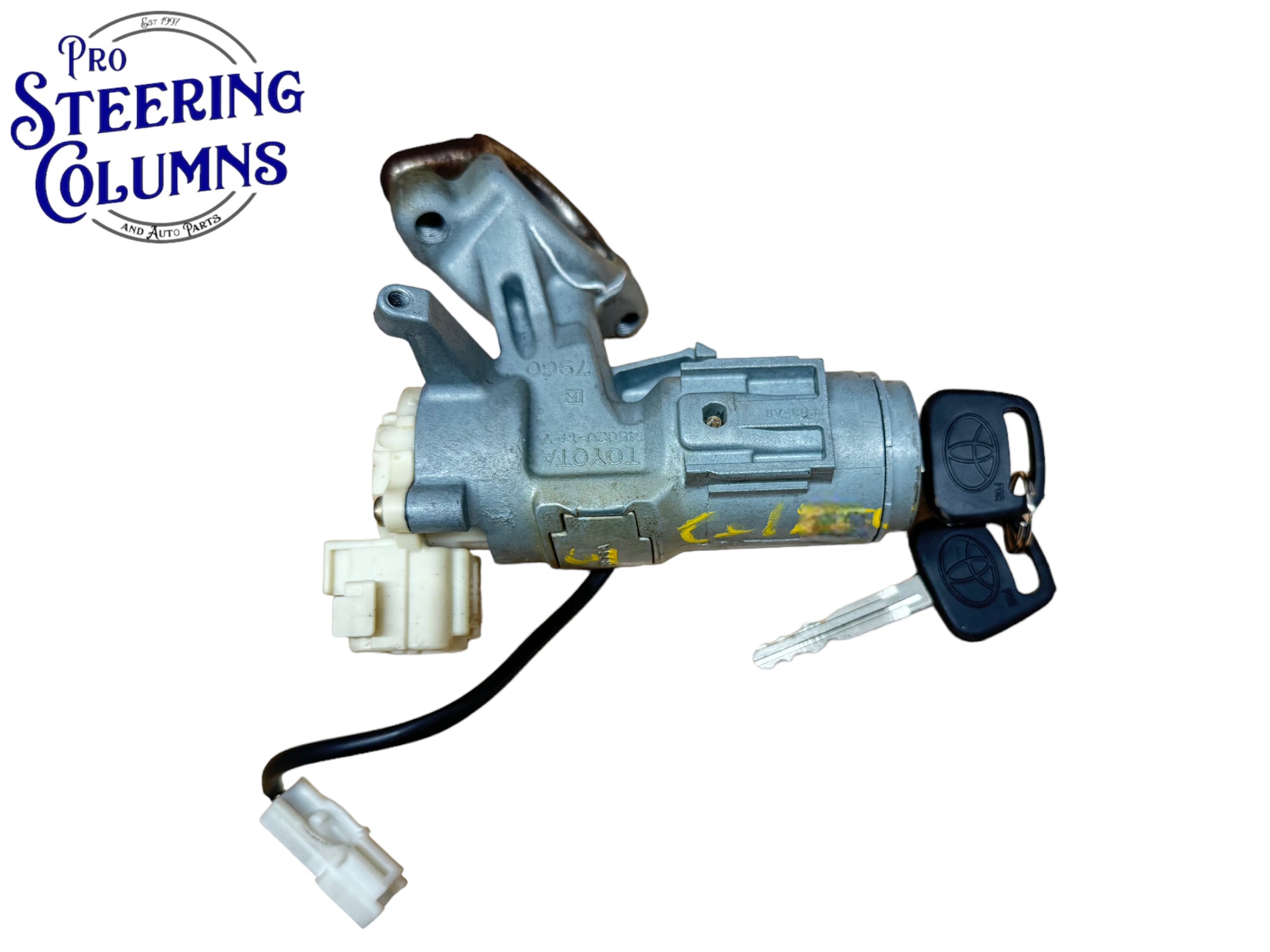2000-2005 Toyota Celica Ignition Lock Cylinder Assembly 2 Keys Used OEM