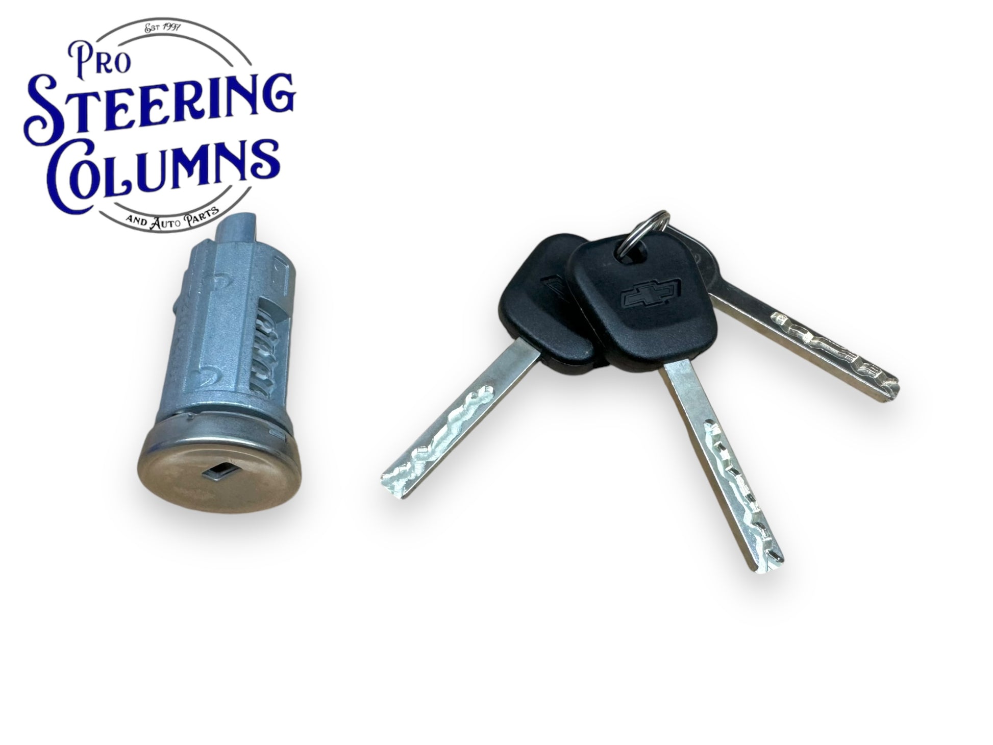 20-23 GM Colorado Silverado Sierra Ignition Lock Cylinder With 2 Chip Keys New 13528553