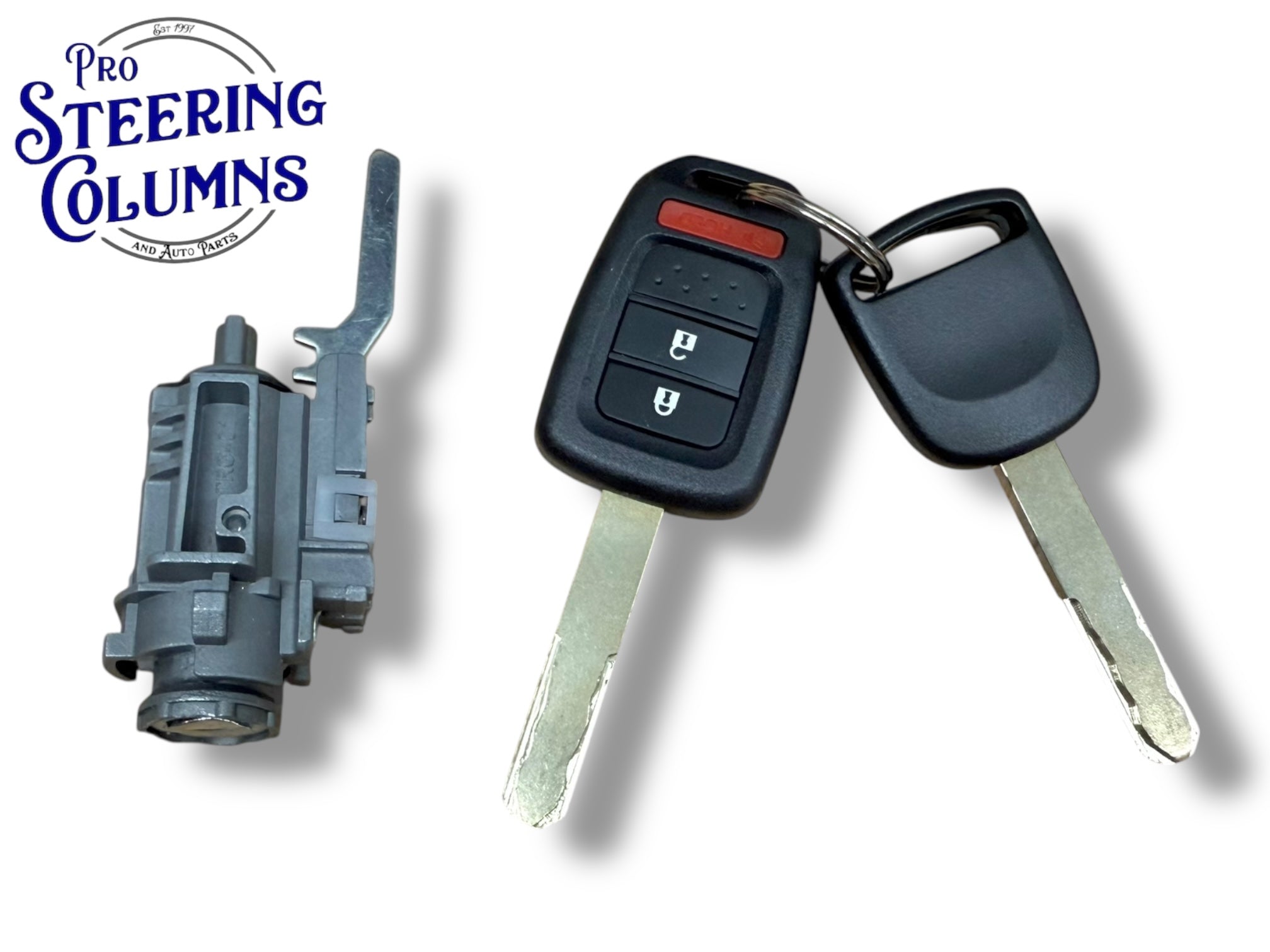 15-20 Honda Fit Ignition Lock Cylinder With 2 Key Shells New 06351-T5A