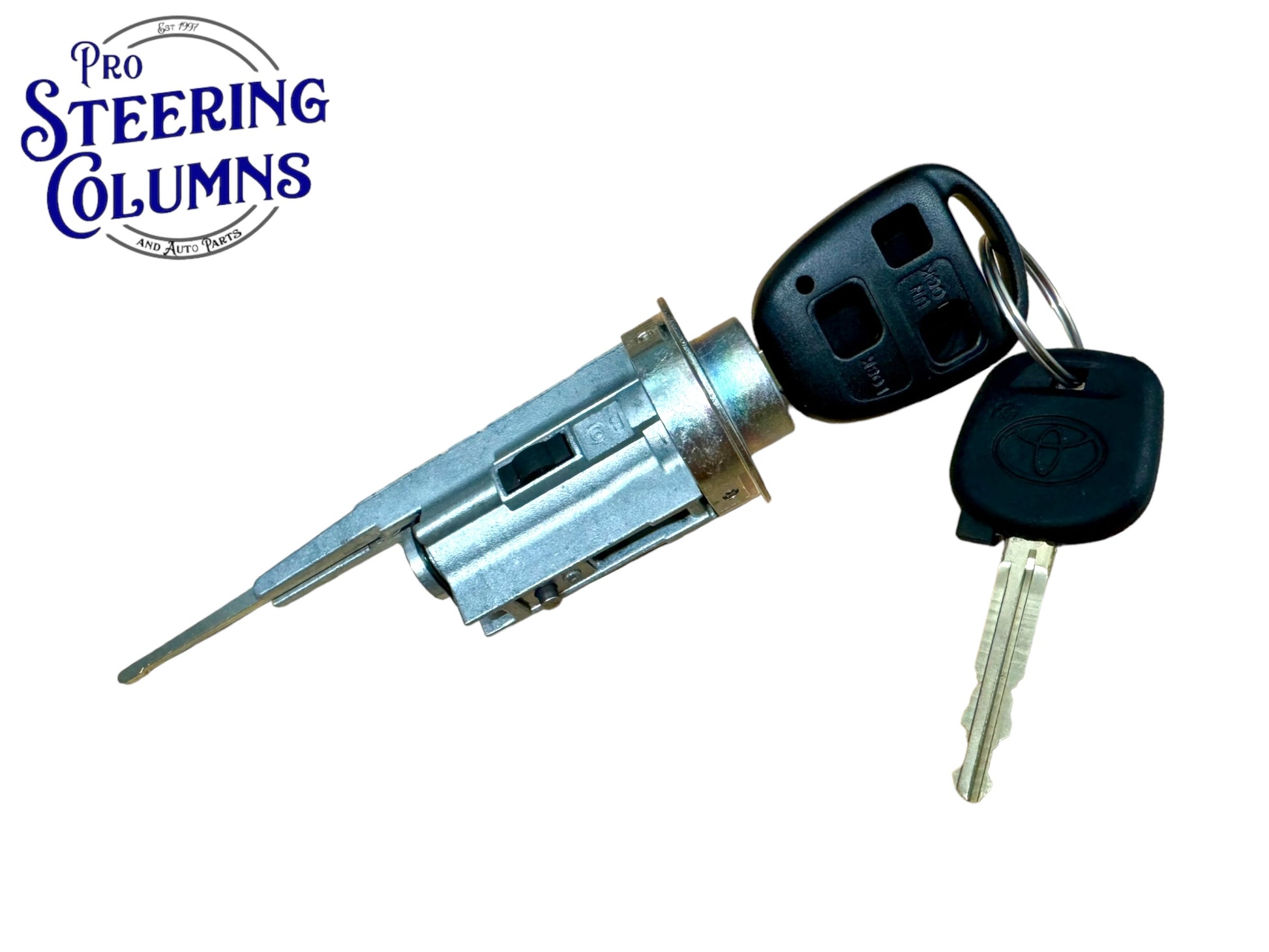 2007-2014 Toyota FJ Cruiser Ignition Lock Cylinder With Key Shells New