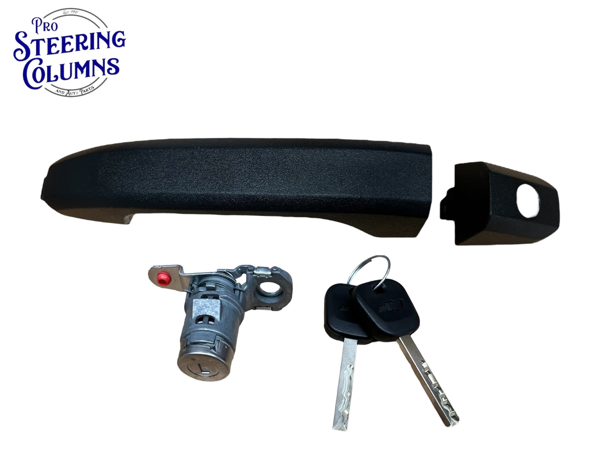 2014-2019 Silverado Sierra Tahoe Driver Front Left Textured Door Handle & Lock 2 Keys New