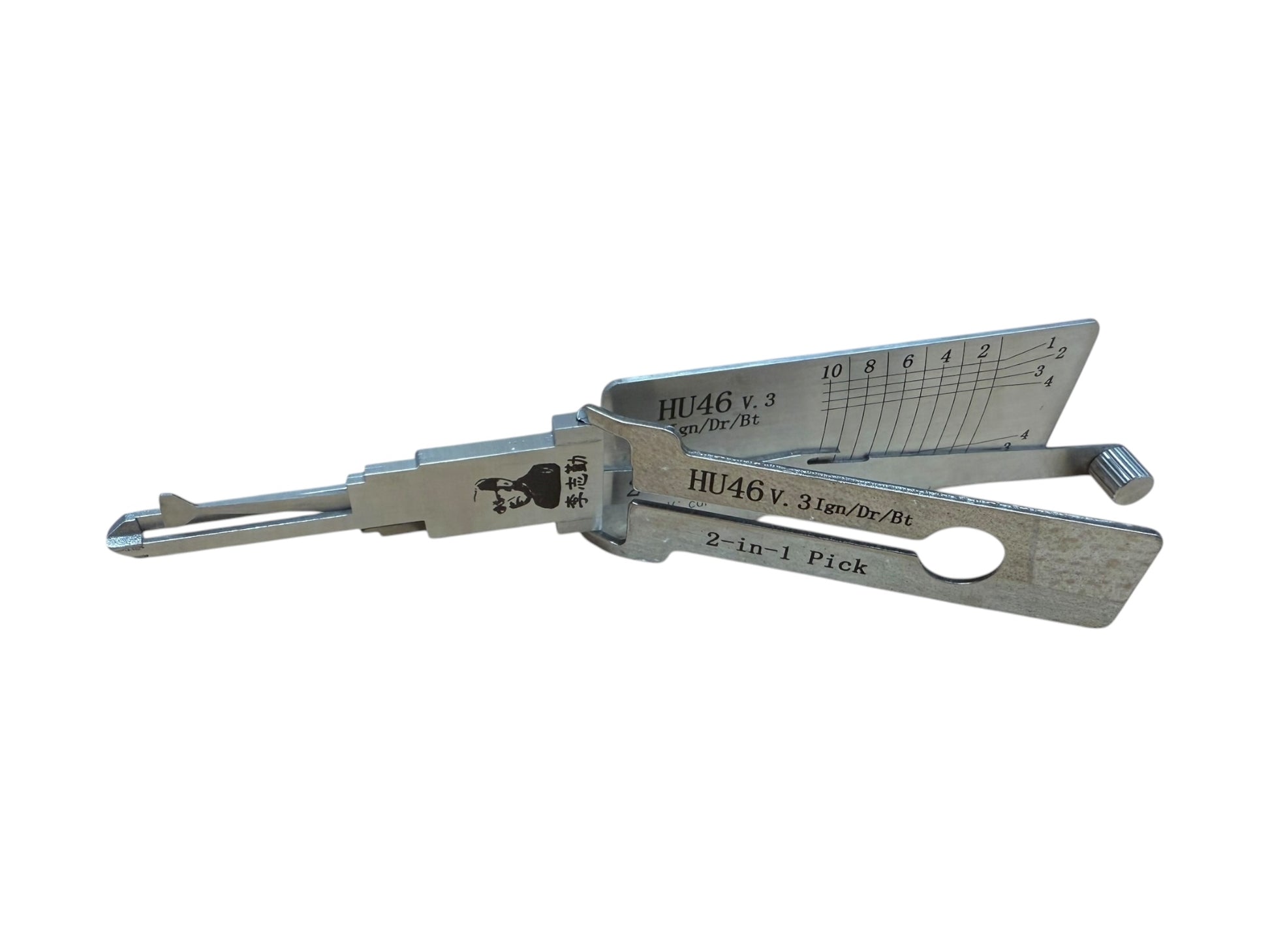 Original Lishi 2 in 1 HU46 GM 10-Cut Pick & Decoder Genuine New