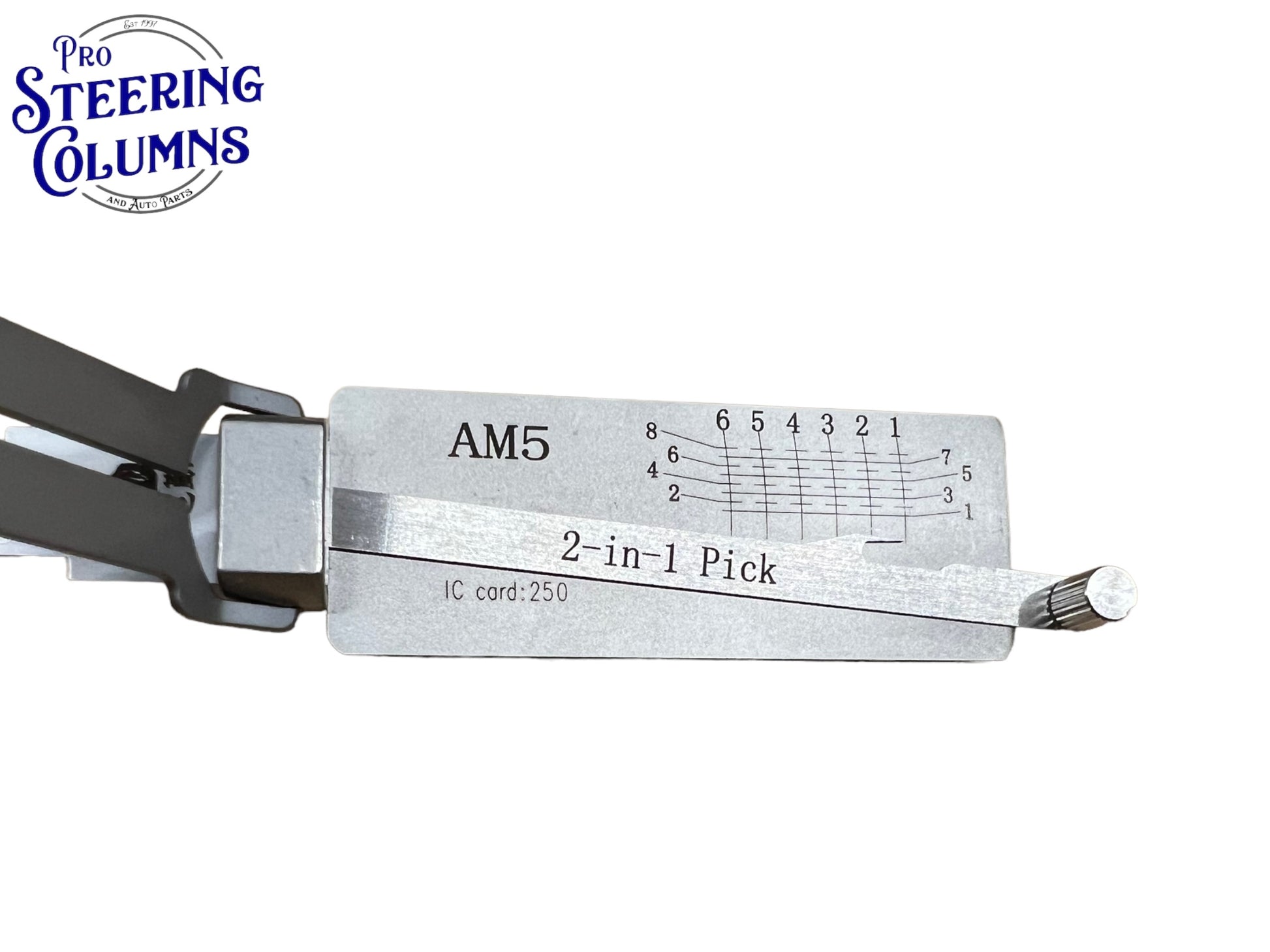 Original Lishi 2 in 1 AM5 American Pick & Decoder Anti Glare Genuine New