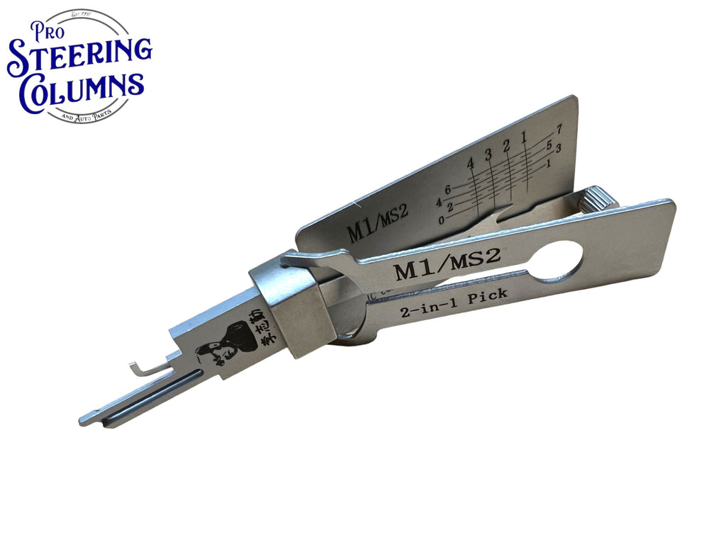 Original Lishi 2 in 1 M1 MS2 Master Pick & Decoder Anti Glare Genuine New