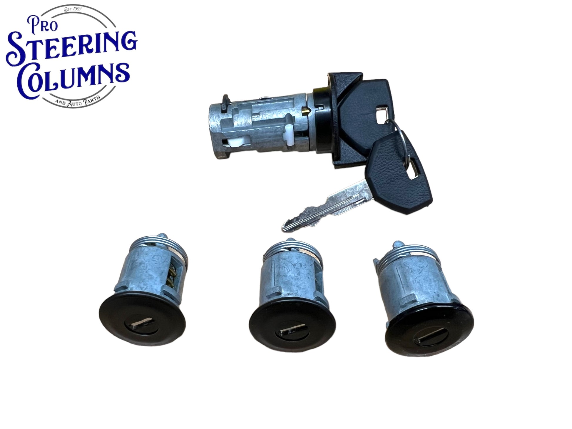91-95 Jeep Wrangler YJ Ignition & Door Lock Cylinder Set 2 Keys New