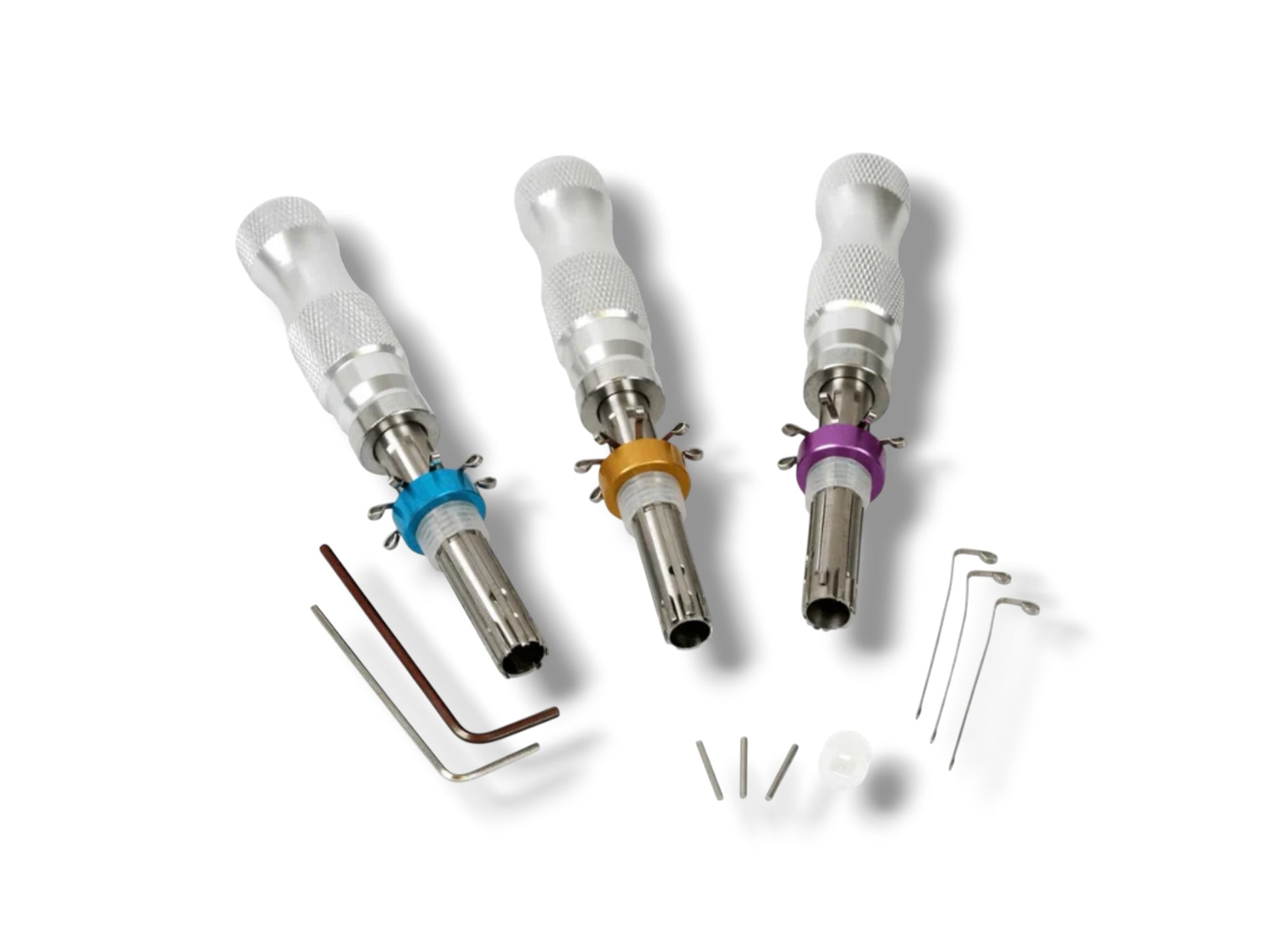 HUK - 7-Pin Tubular Pick Tool Set 7.0mm / 7.5mm / 7.8mm