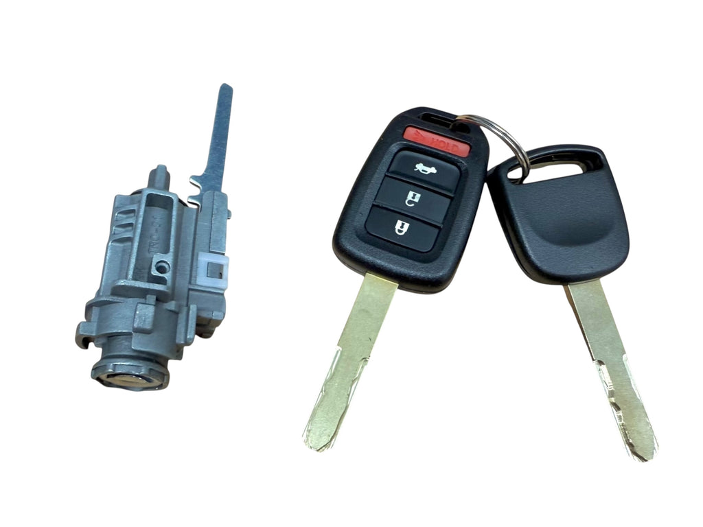 13-17 Accord 14-21 Civic Ignition Lock Cylinder With 2 Keys Shells