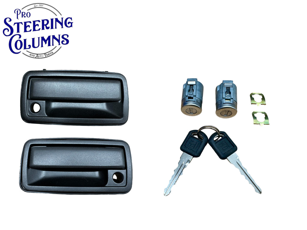 2001-2005 Blazer S10 Jimmy Door Handle & Lock Cylinder Set 2 New