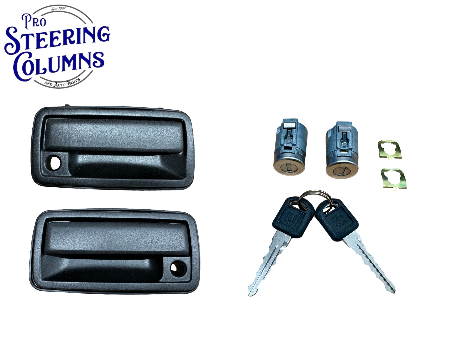 2001-2005 Blazer S10 Jimmy Door Handle & Lock Cylinder Set 2 New