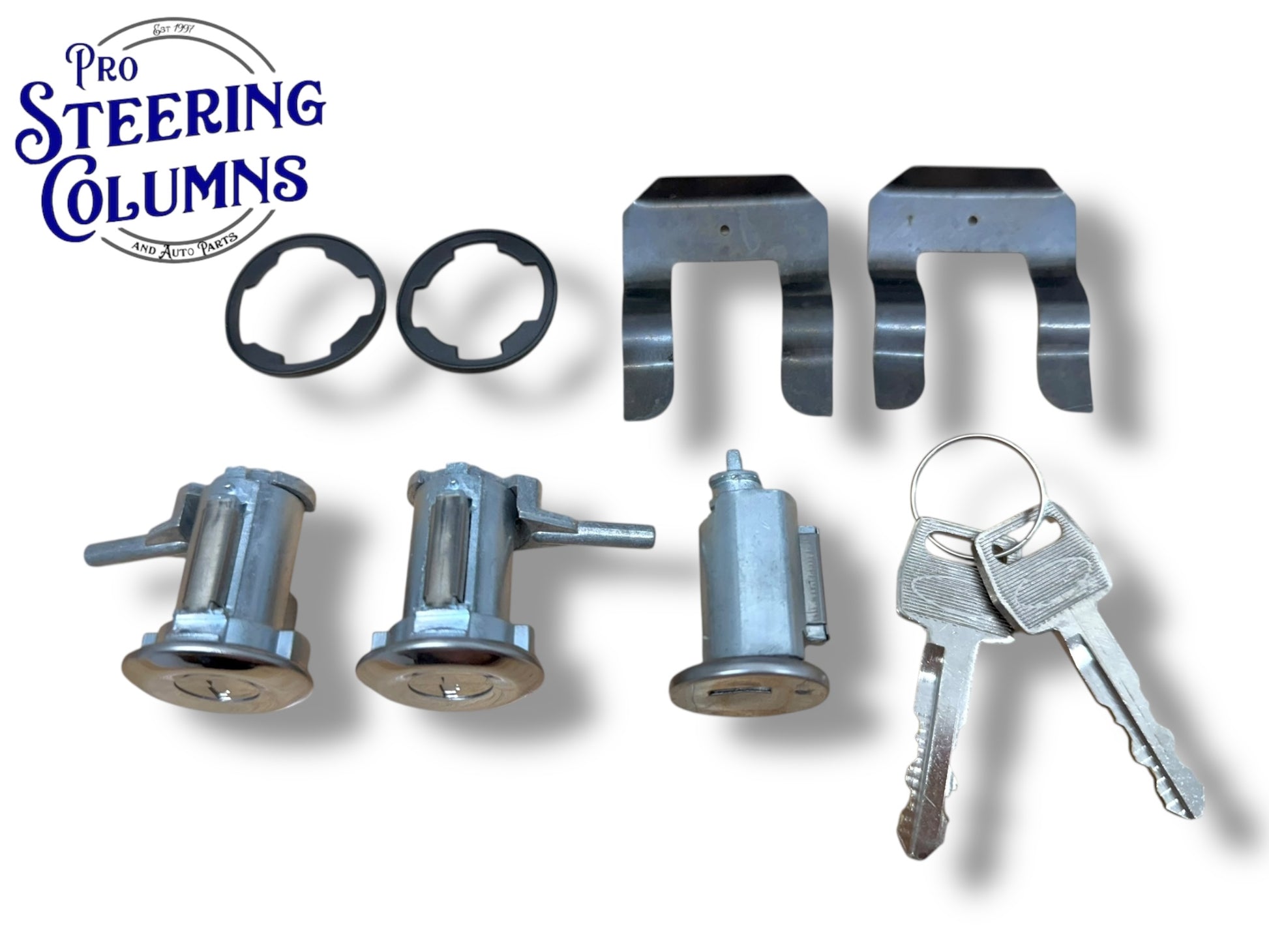 1967-1972 Ford F-100 F-250 F-350 Ignition & Door Lock Cylinder Set New (Keyed Alike)