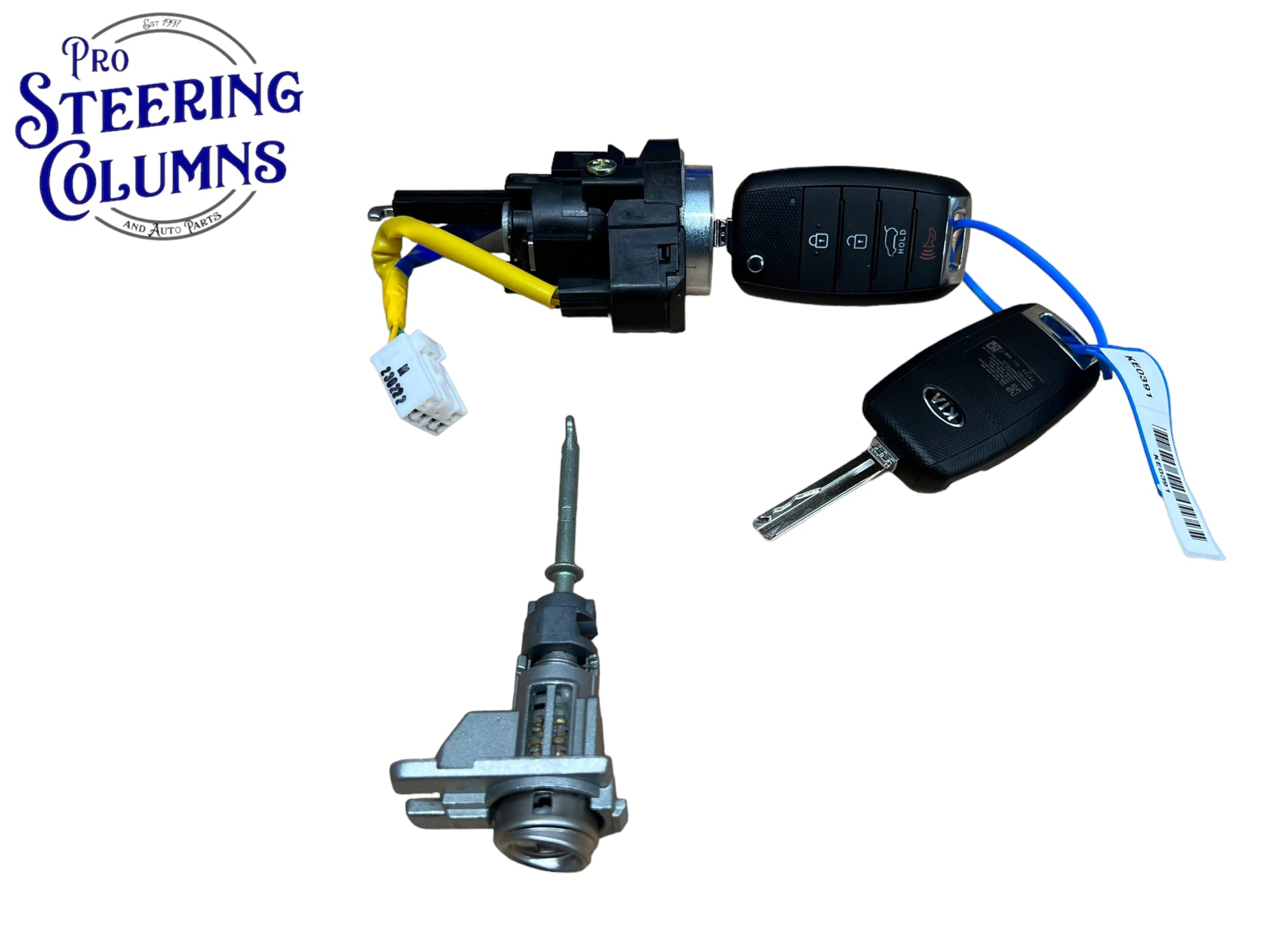 2014-2019 Kia Soul Ignition & Door Lock Cylinder Set 2 Flip Keys New