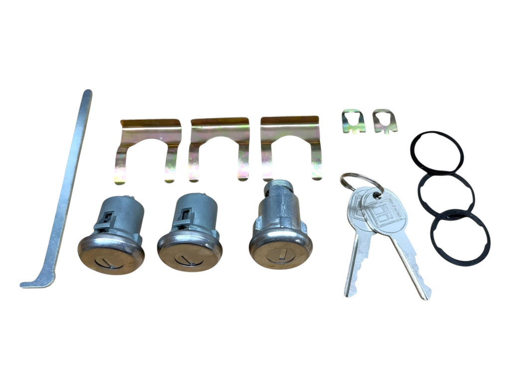 1956 & Up GM Door & Trunk Lock Cylinder Set Keyed Alike New 12502669