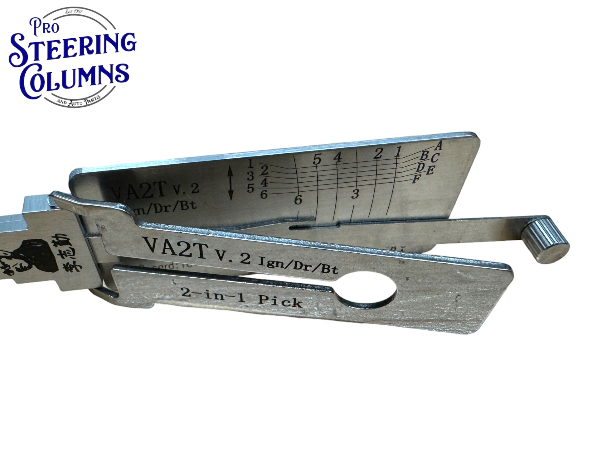 Original 2 in 1 Lishi VA2T Citroen Renault Peugeot Pick & Decoder New