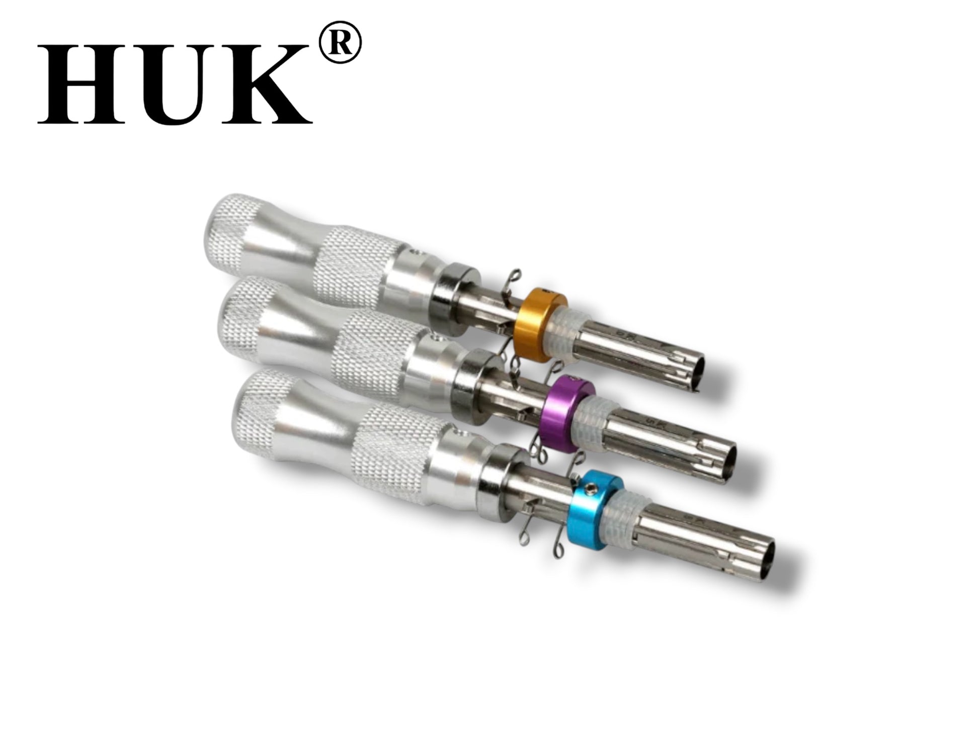 HUK - 7-Pin Tubular Pick Tool Set 7.0mm / 7.5mm / 7.8mm