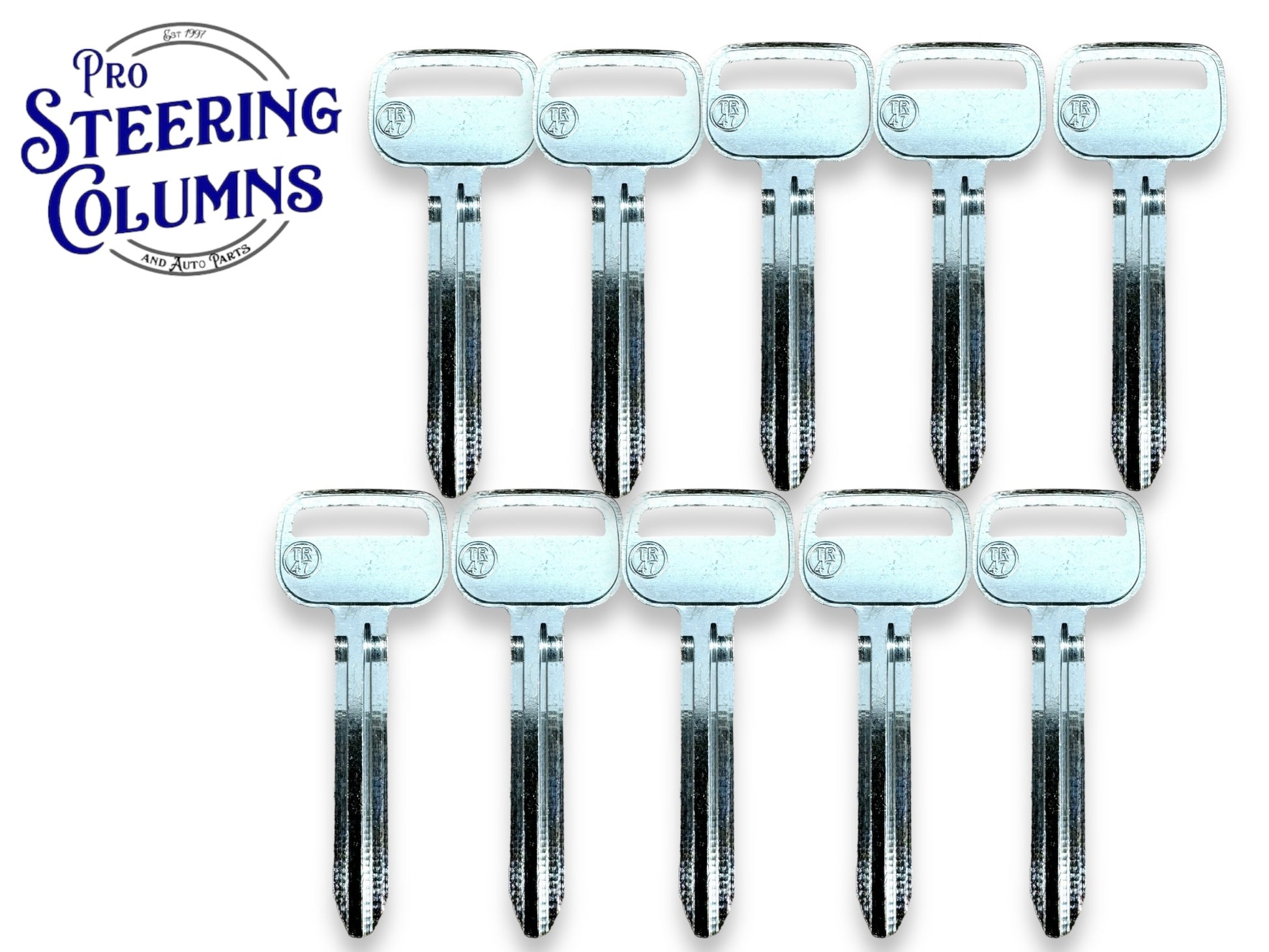 Toyota Metal Key Blank TR47 TOYO-15 X217 (10 Pack)