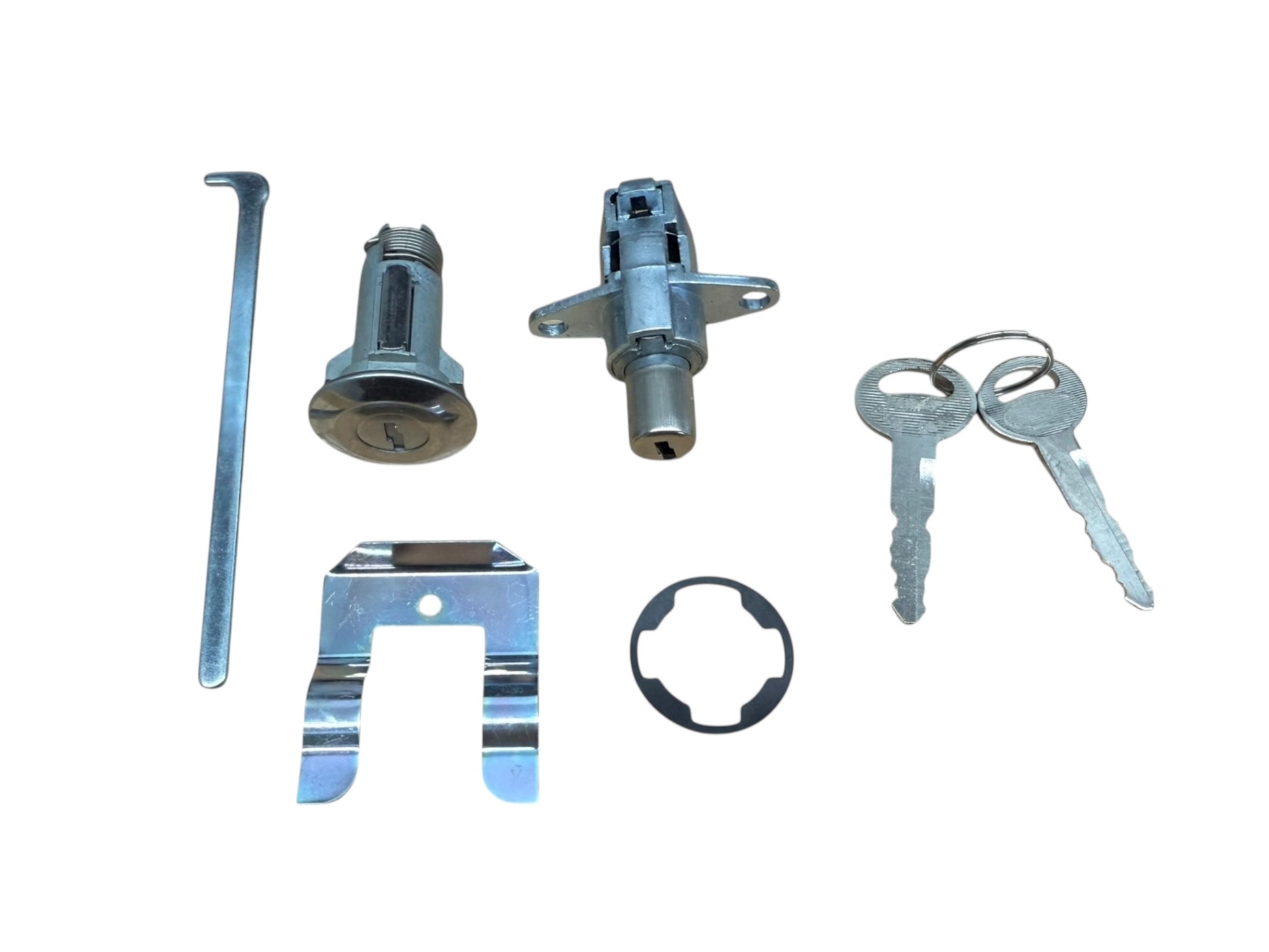 1967-1968 Ford Mustang Glove Box & Trunk Lock Cylinder Set New (Keyed Alike)