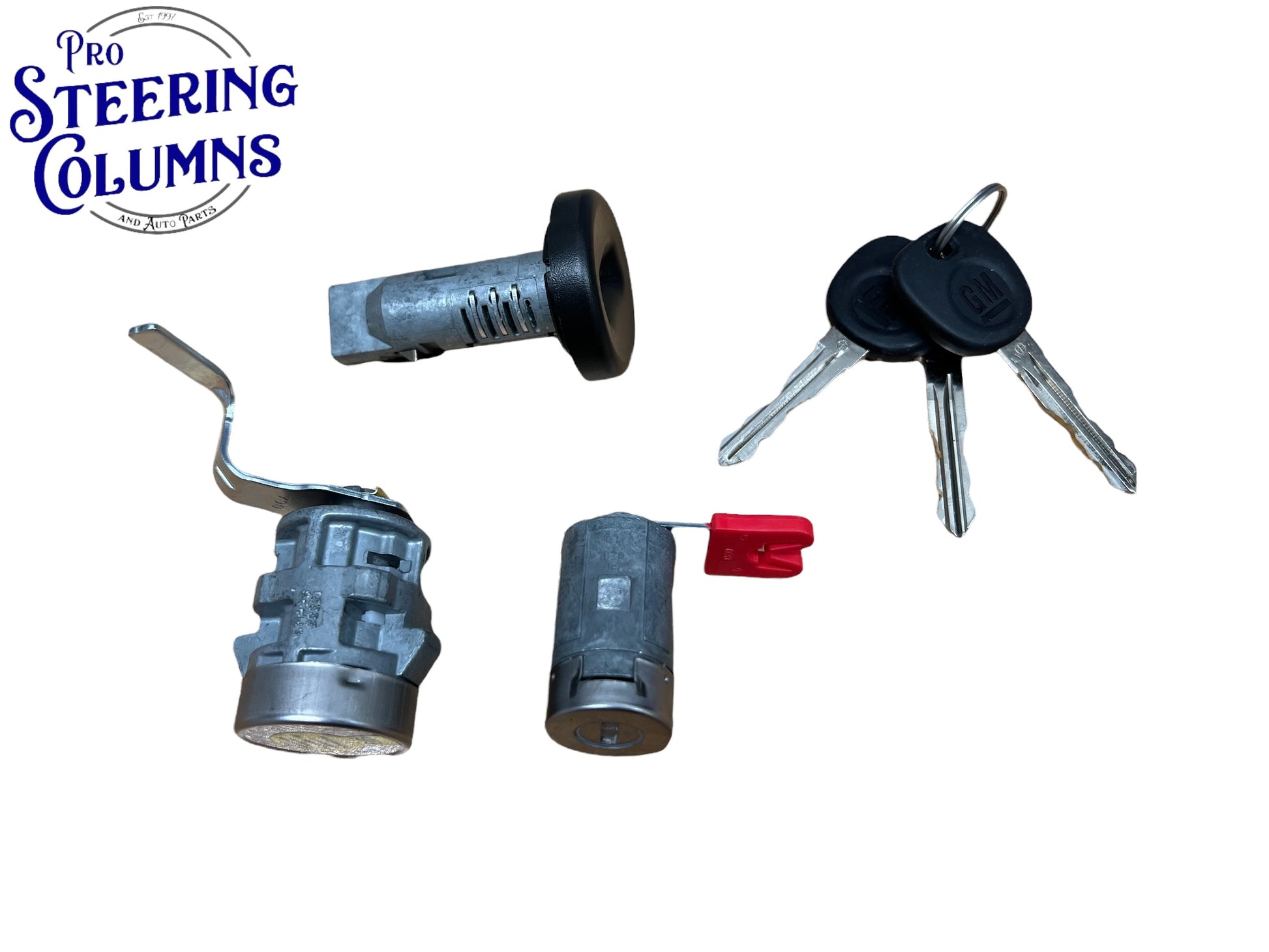 2007-2013 GM Silverado Sierra Tahoe Ignition Door Tailgate Lock Cylinder Set Coded 2 Keys