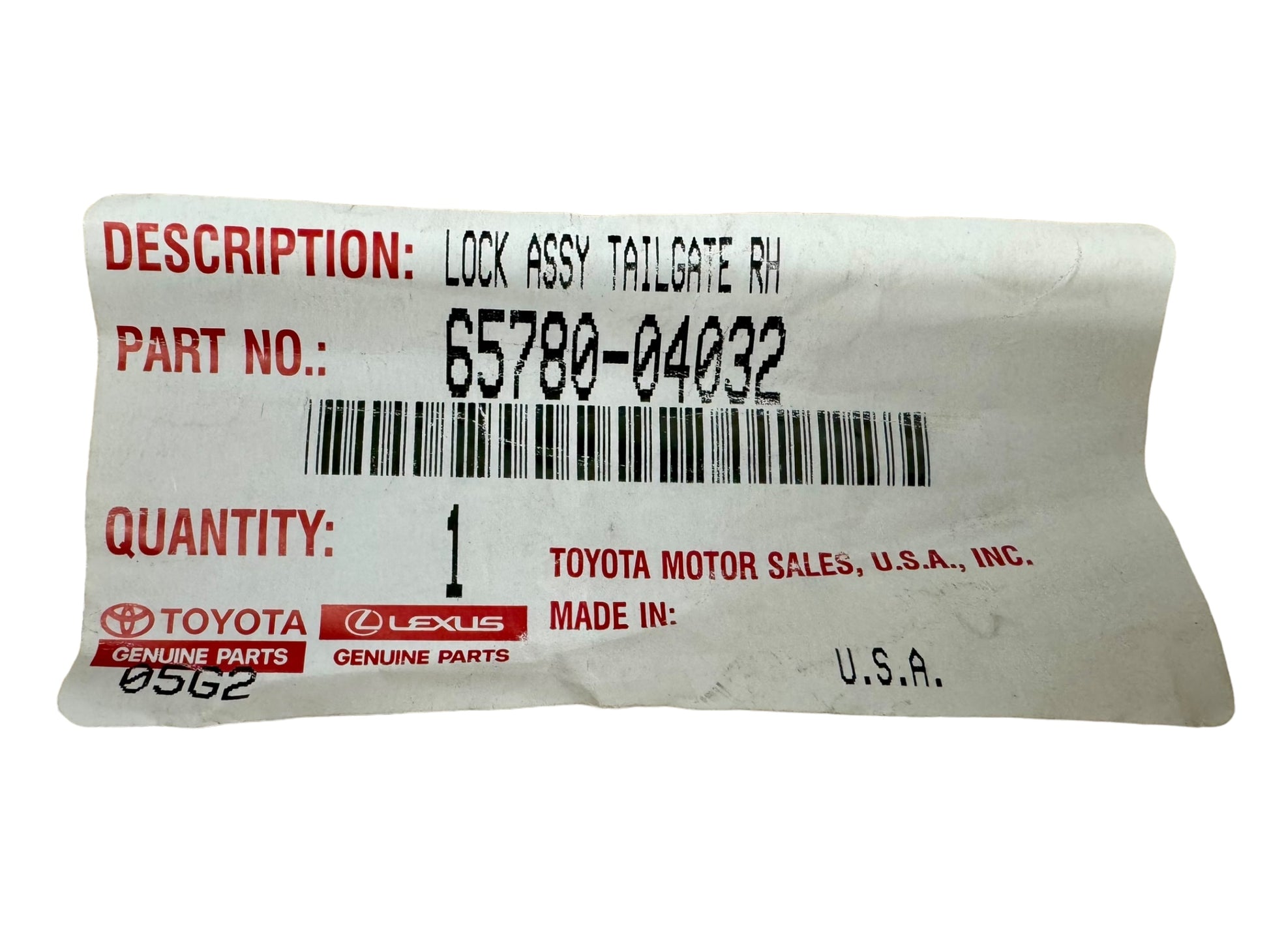 2005-2008 Toyota Tacoma Tailgate Repair Kit Without Camera New