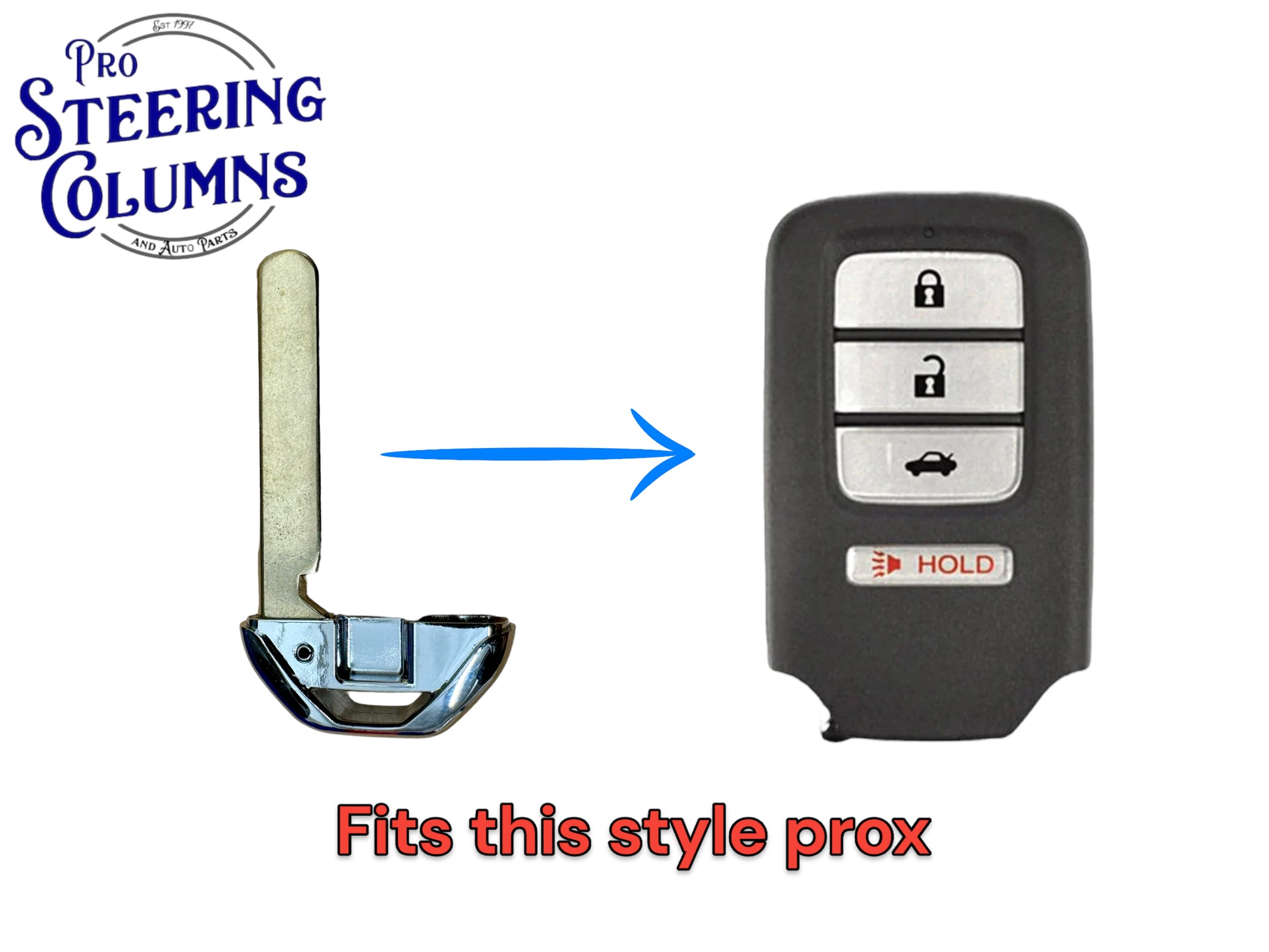 2013-2021 Honda Emergency Key Proximity Smart Key Insert HO01 35118-T2A-A50