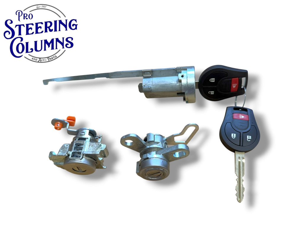 05-11 Nissan Frontier Ignition Door & Tailgate Lock Cylinder Set (Keyed Alike)