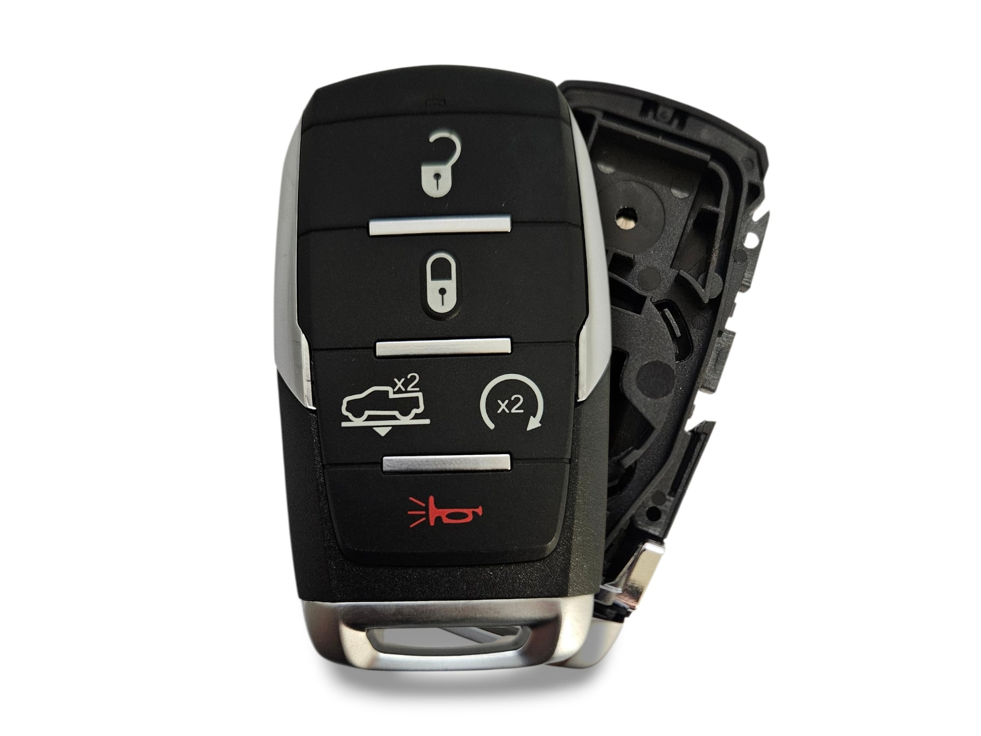 19-24 Ram 1500 Smart Key SHELL 5-Button PN: 68291690AD / OHT-4882056 (Aftermarket)
