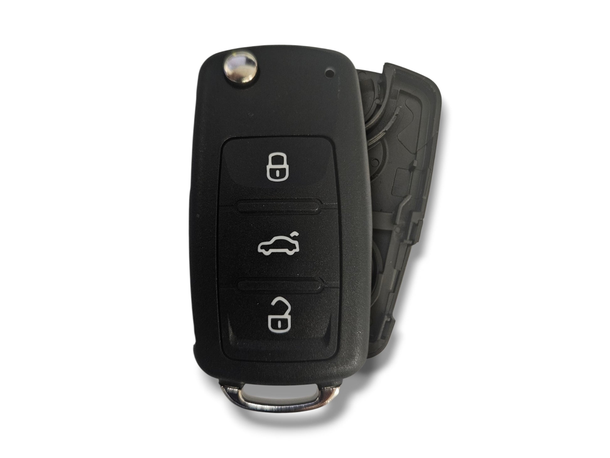 11-16 Volkswagen Flip Key SHELL 4-Button / Pin Hole / PN: 5K0837202R / NBG010180T (Aftermarket)