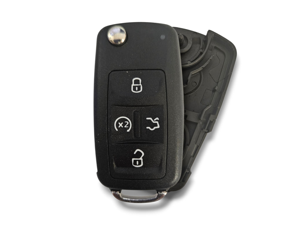 10-17 Volkswagen Flip Key SHELL 5-Button PN: 561837202D / NBG010206T (Aftermarket)