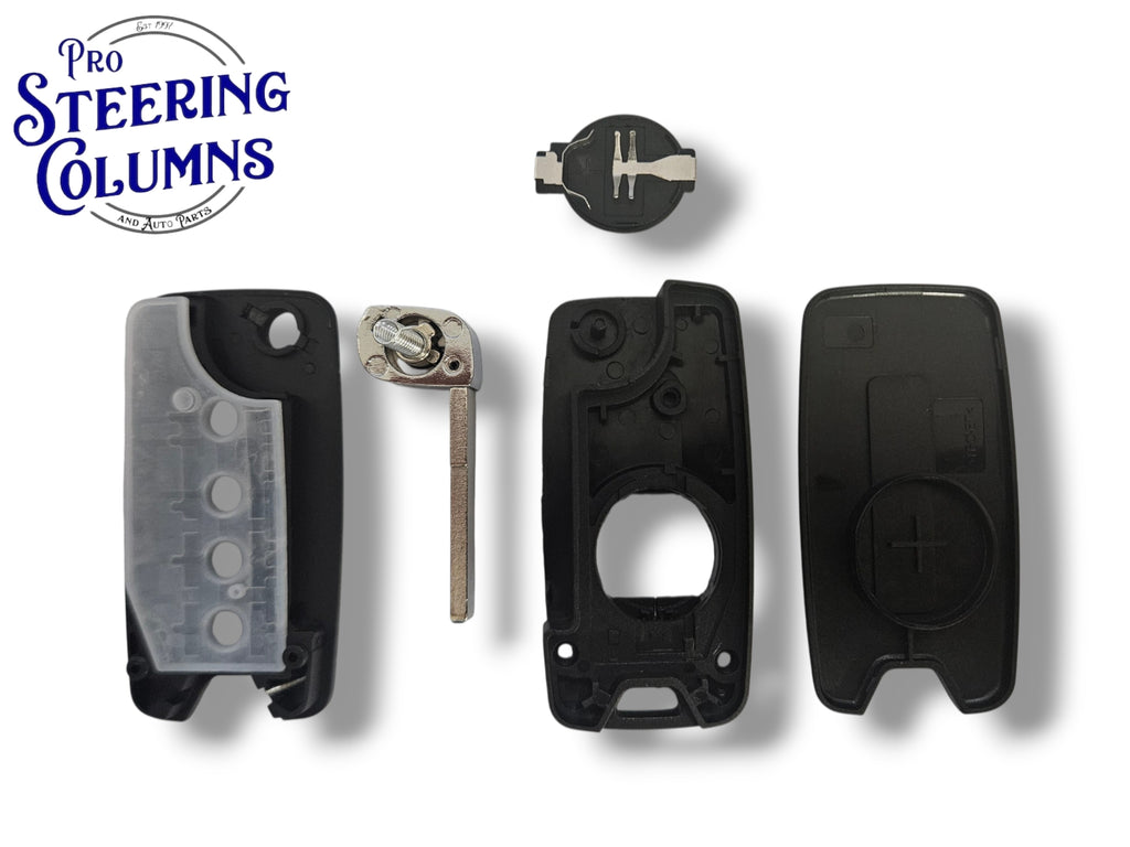 15-19 Jeep Fiat Renegade Flip Key SHELL 3-Button PN: 65YK41LXHAA / 2ADFTFI5AM433TX (Aftermarket)