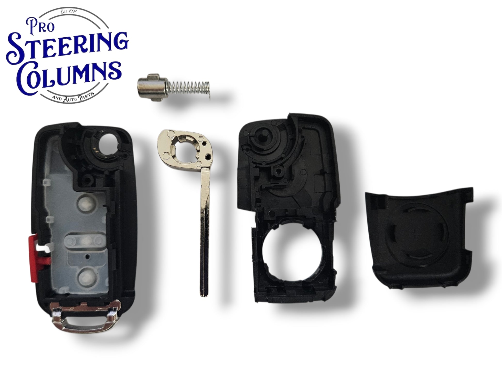 11-16 Volkswagen Flip Key SHELL 4-Button / Screw Hole / PN: 5K0837202R / NBG010180T (Aftermarket)