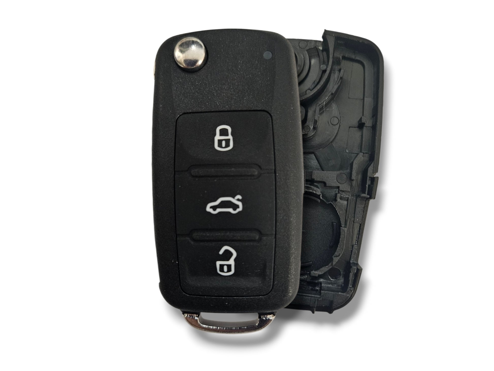 11-16 Volkswagen Flip Key SHELL 4-Button / Screw Hole / PN: 5K0837202R / NBG010180T (Aftermarket)