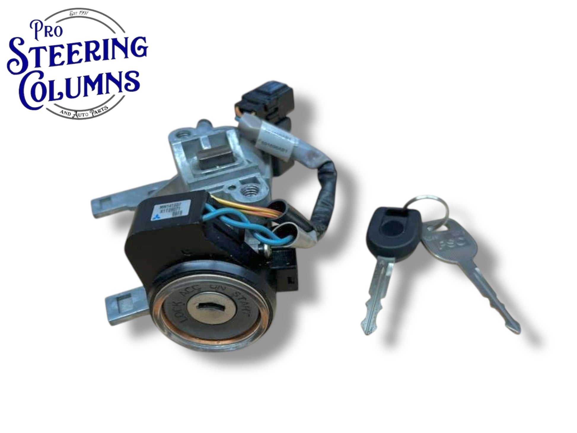 04-06 Mitsubishi Ignition Lock Cylinder Assembly With Key Shell Used OEM 6370A113