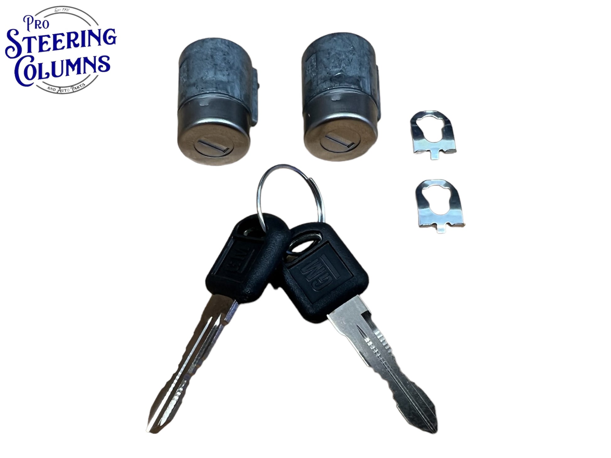 1996-2000 GM Express Savannah Door Lock Cylinder Set 2 Keys New 12549131