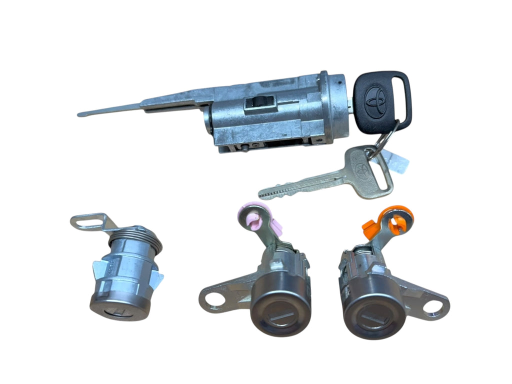 00-06 Toyota Tundra Ignition Door & Tailgate Lock Cylinder Set 2 Keys (Keyed Alike)