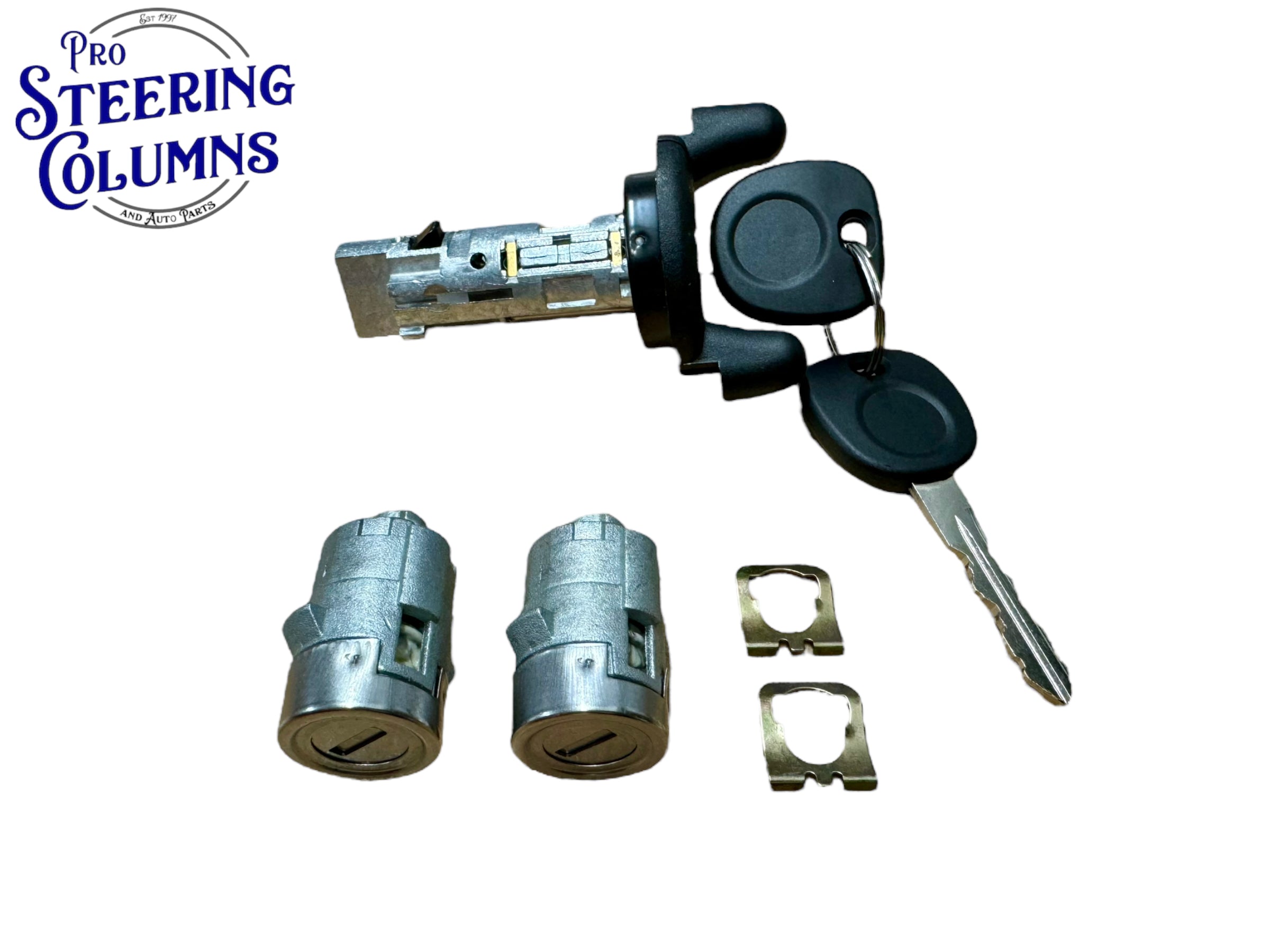 New OEM Ignition & Door Lock Cylinder Set With 2 Keys For 2001-2006 Chevy Silverado, GMC Sierra, Tahoe