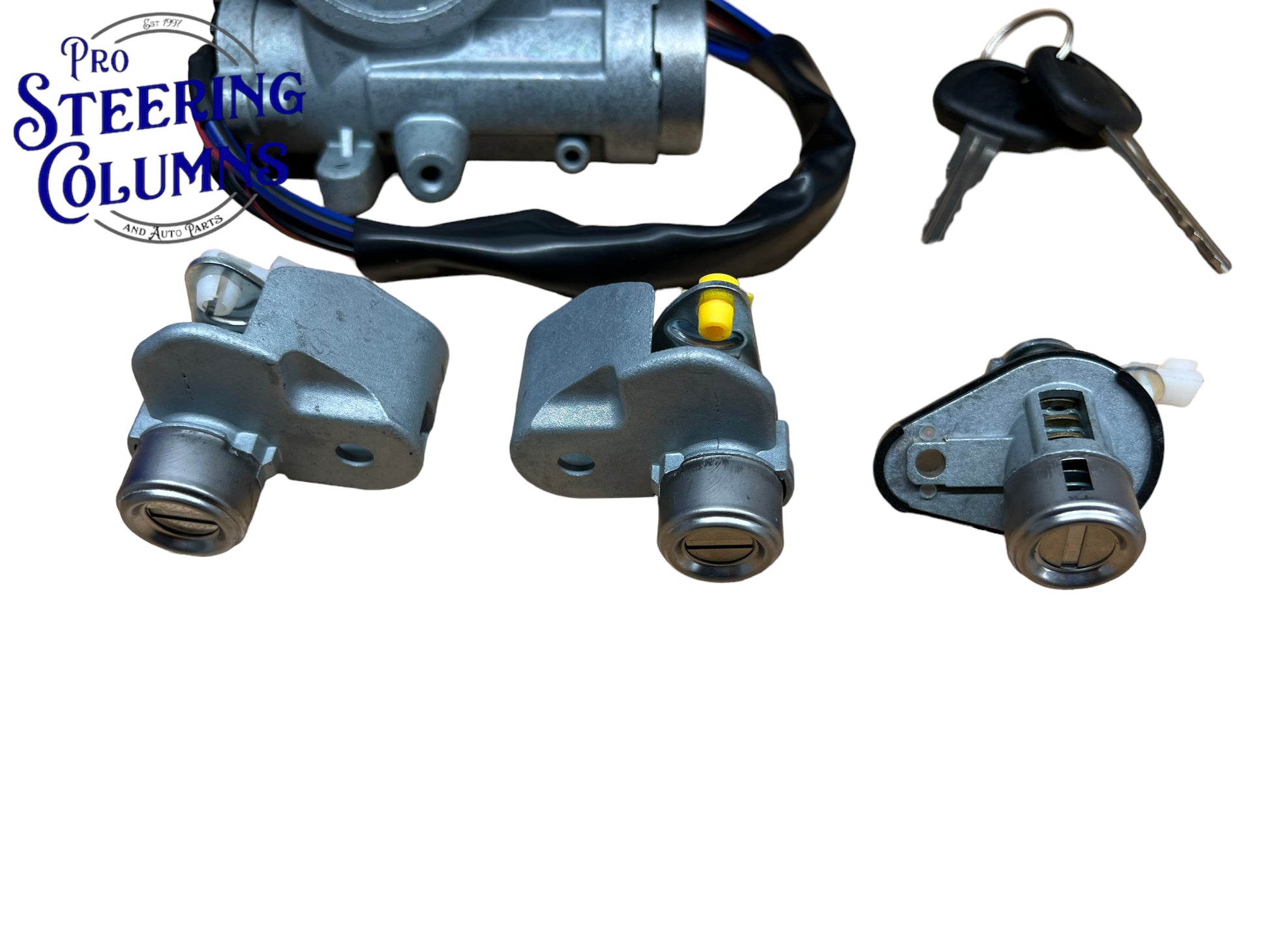 2001-2005 Hyundai Accent Ignition & Door Lock Cylinder Set 2 Keys New 81900-25A50