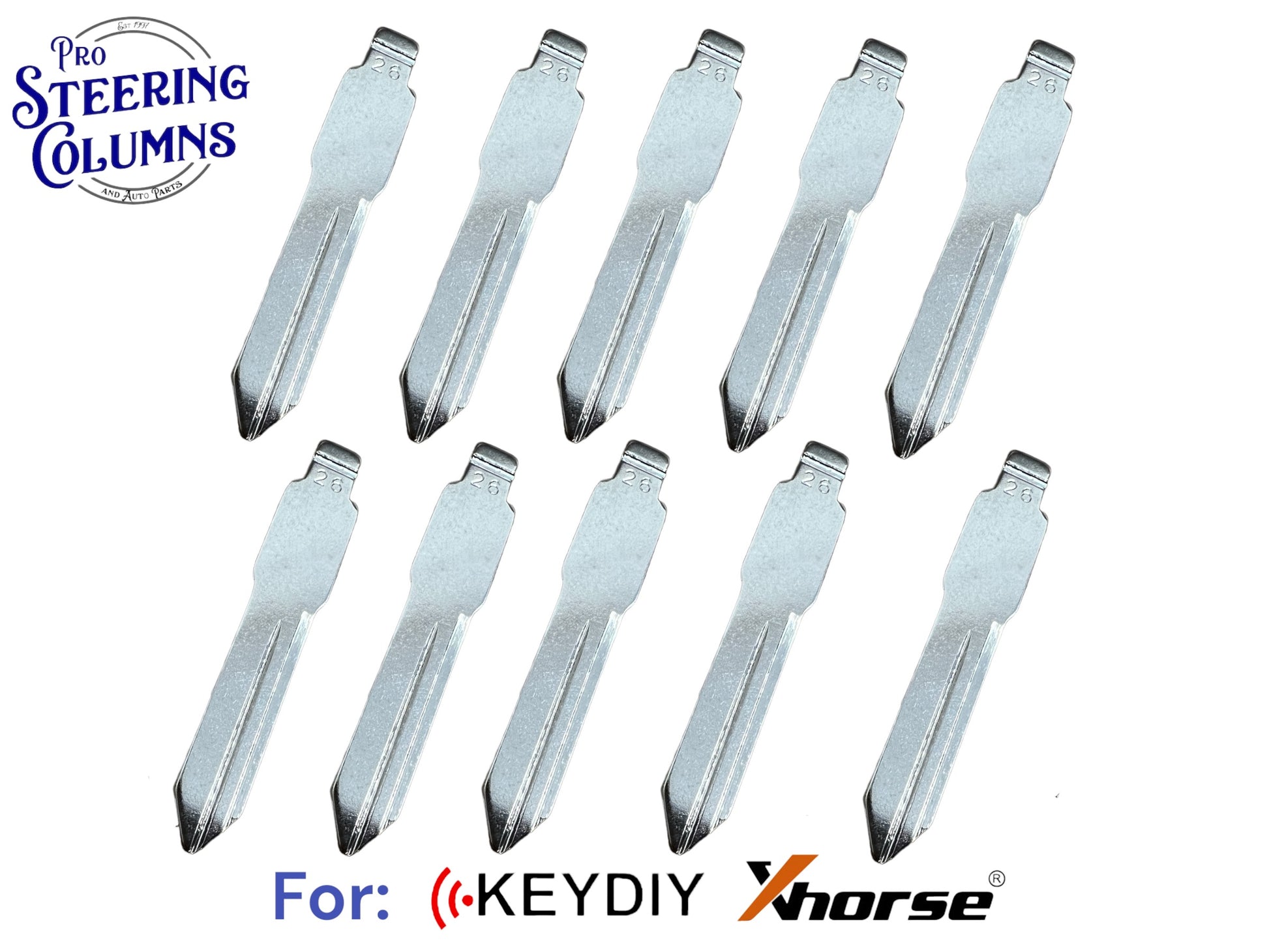 10x Xhorse Keydiy Universal Flip Key Remote Key Blades GM B102 B99