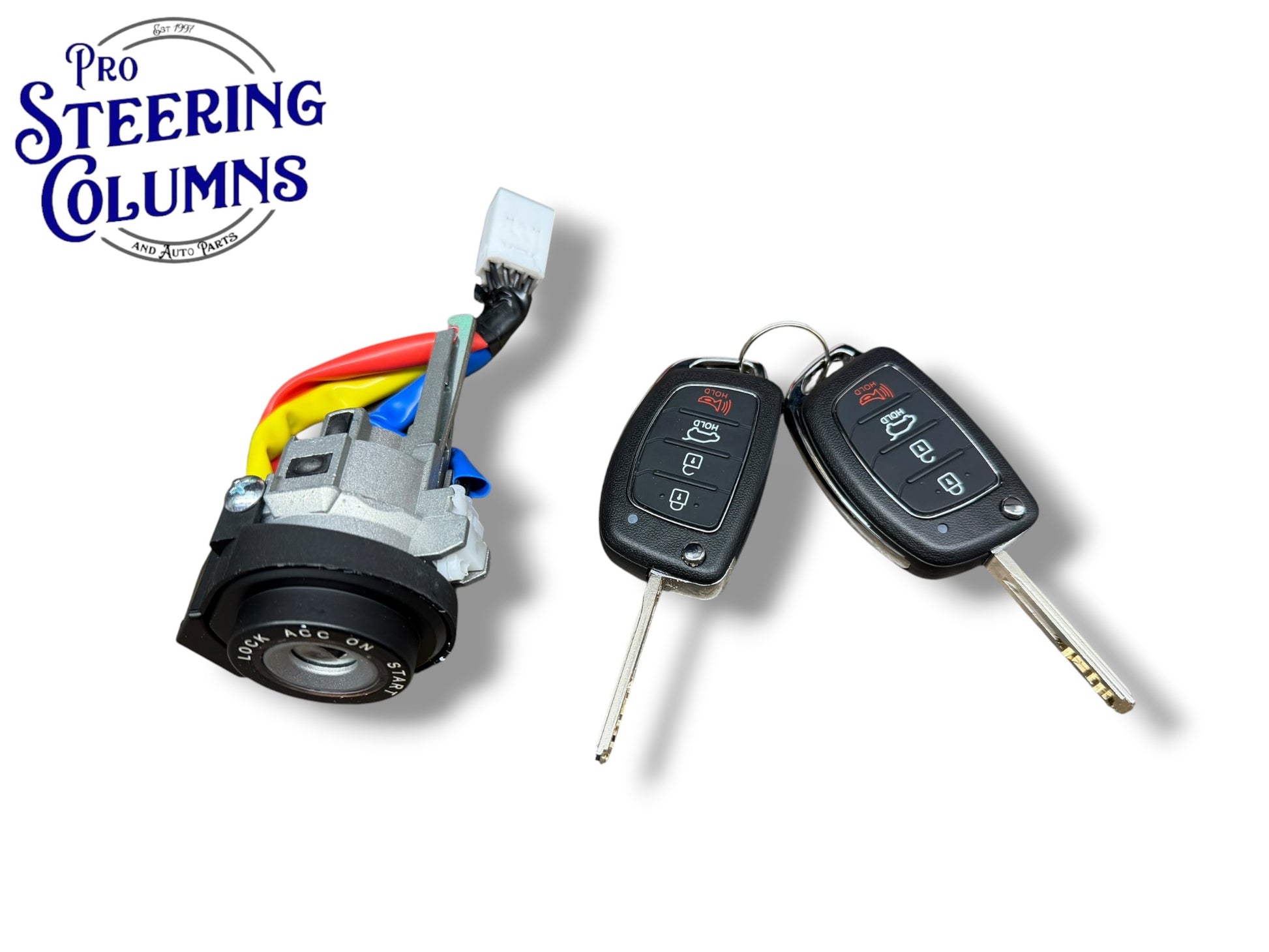 16-21 Hyundai Tucson Ignition Lock Cylinder With 2 Remote Flip Keys PN: 81900-D3E00 (Aftermarket)