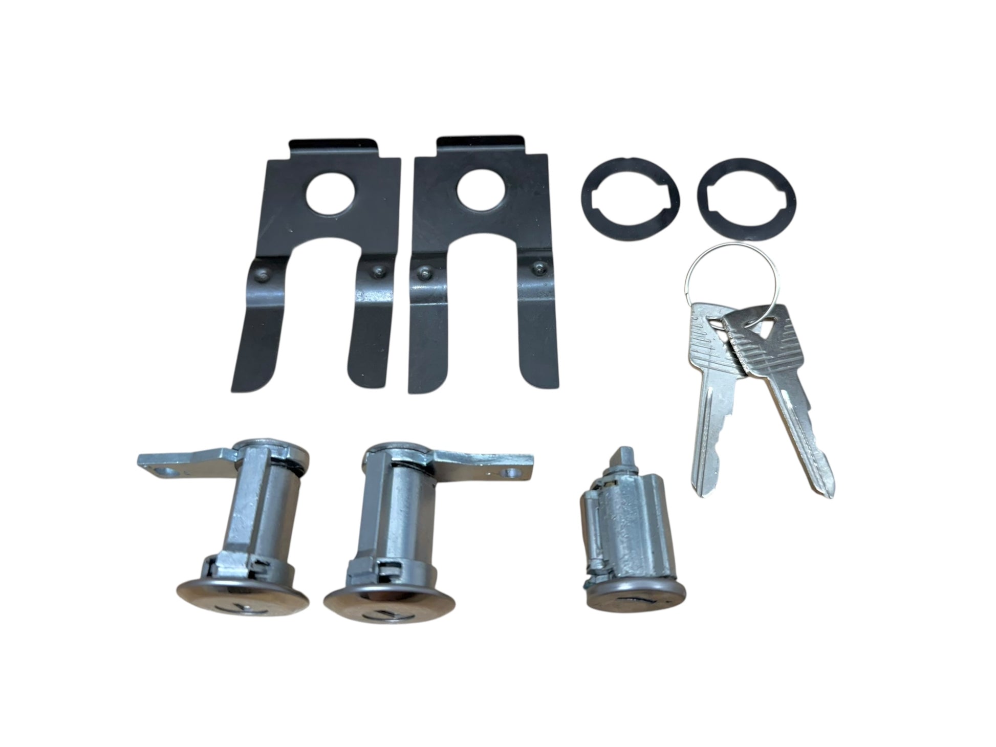 61-77 Ford Bronco Mustang Galaxie Ignition & Door Lock Cylinder Set New (Keyed Alike)