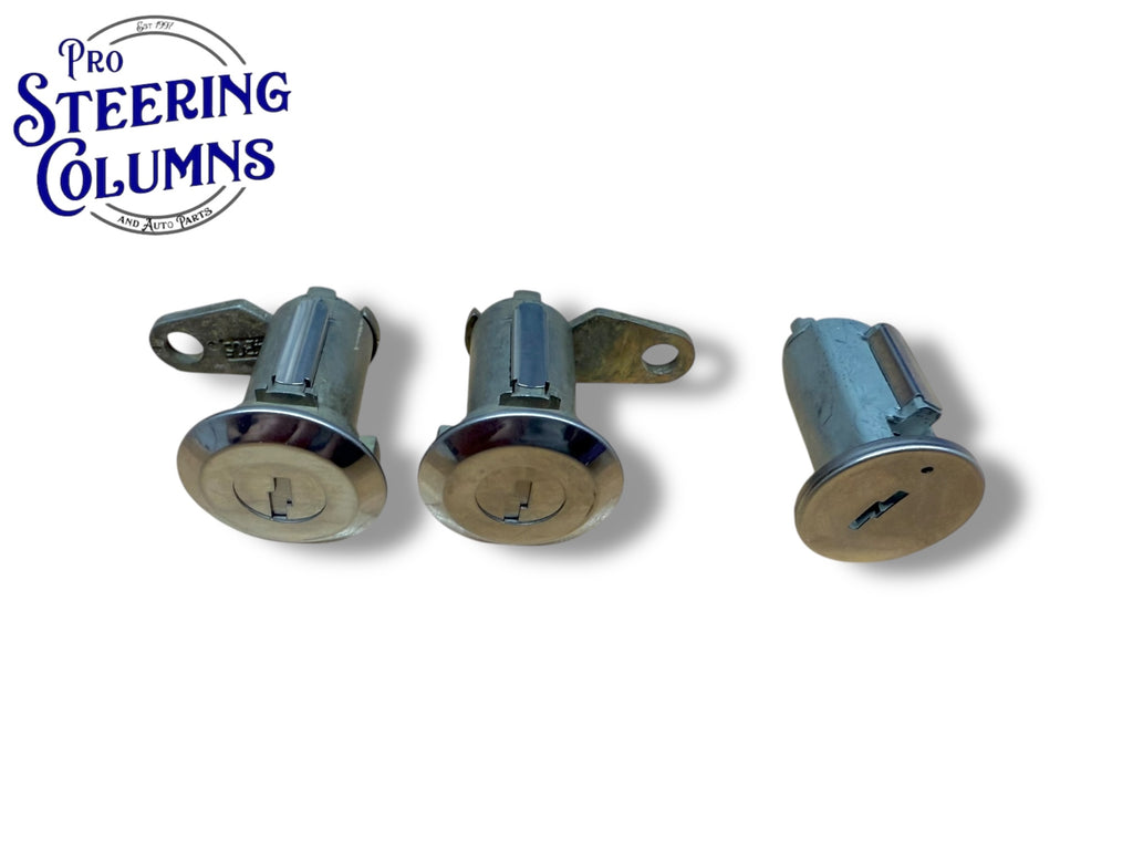 1967-1979 Ford F-Series Bronco Ignition & Door Lock Cylinder Set New (Keyed Alike)