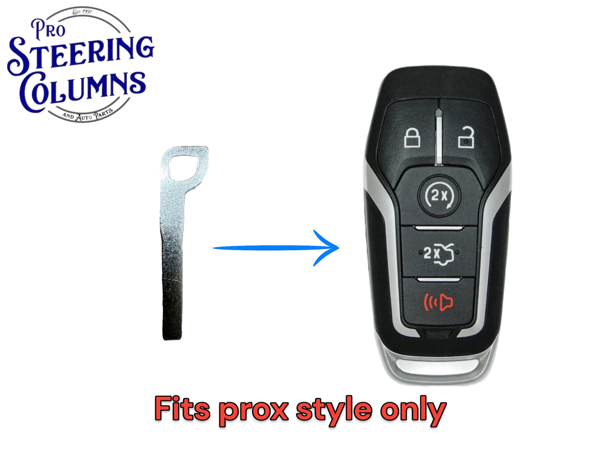 2013-2021 Ford Lincoln Emergency Key Blade Proximity Smart Key HU101 164-R7992