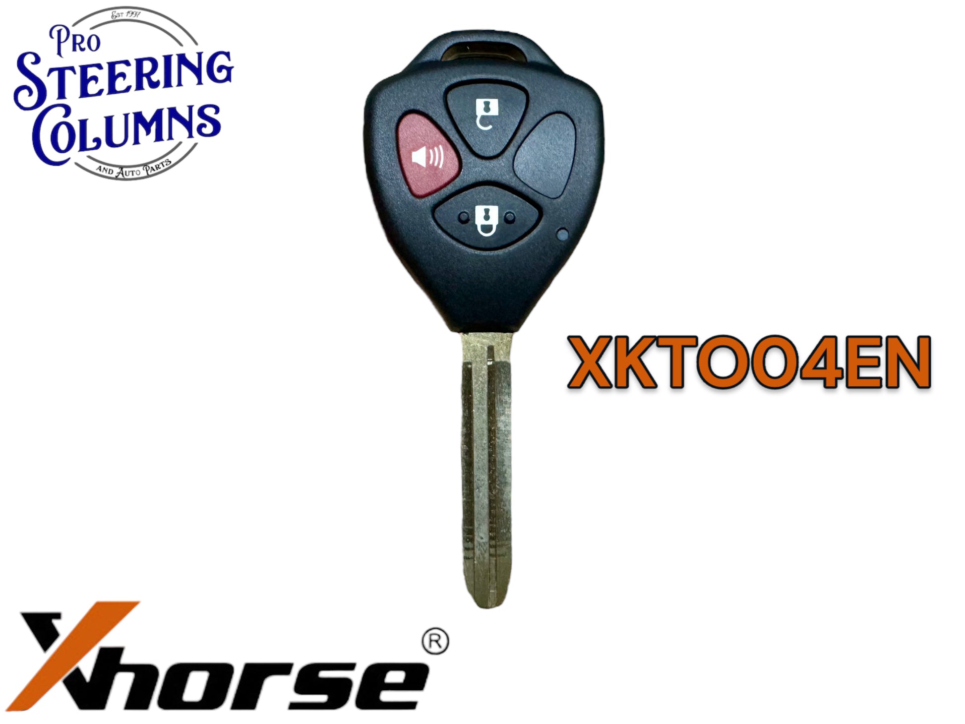 Xhorse Universal Remote Head Key Toyota Style TR47 3 Button New XKTO04EN