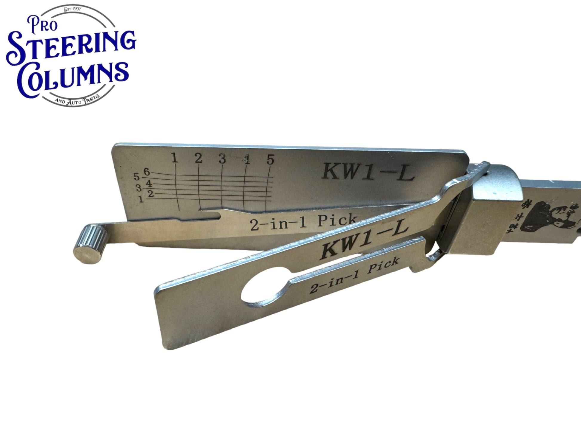 Original Lishi 2 in 1 KW1-L Kwikset 5-Pin Left Hand & Reverse Pick & Decoder Genuine New