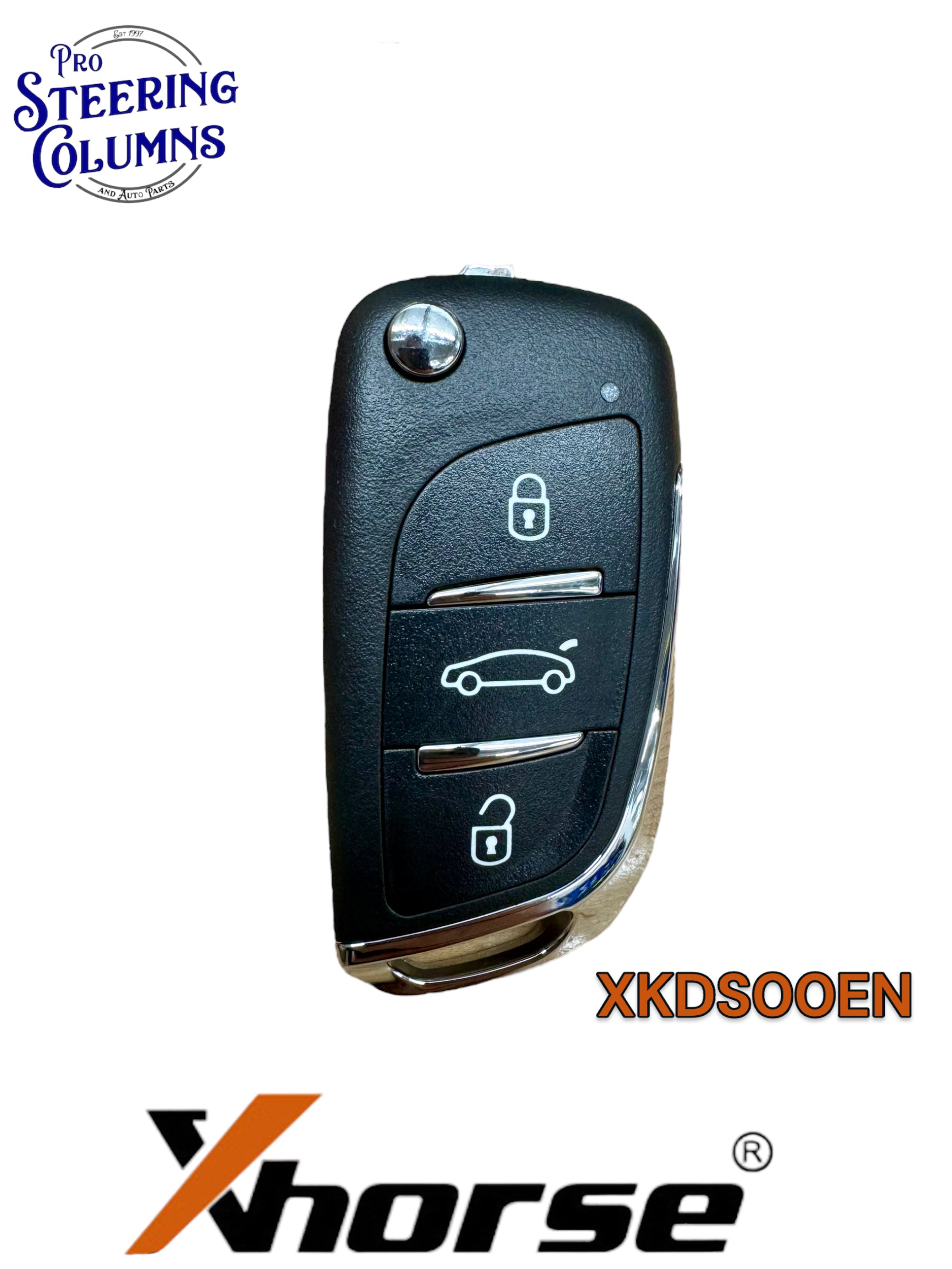 Xhorse Universal Flip Key Remote Generic Style 3 Button Wired New XKDS00EN