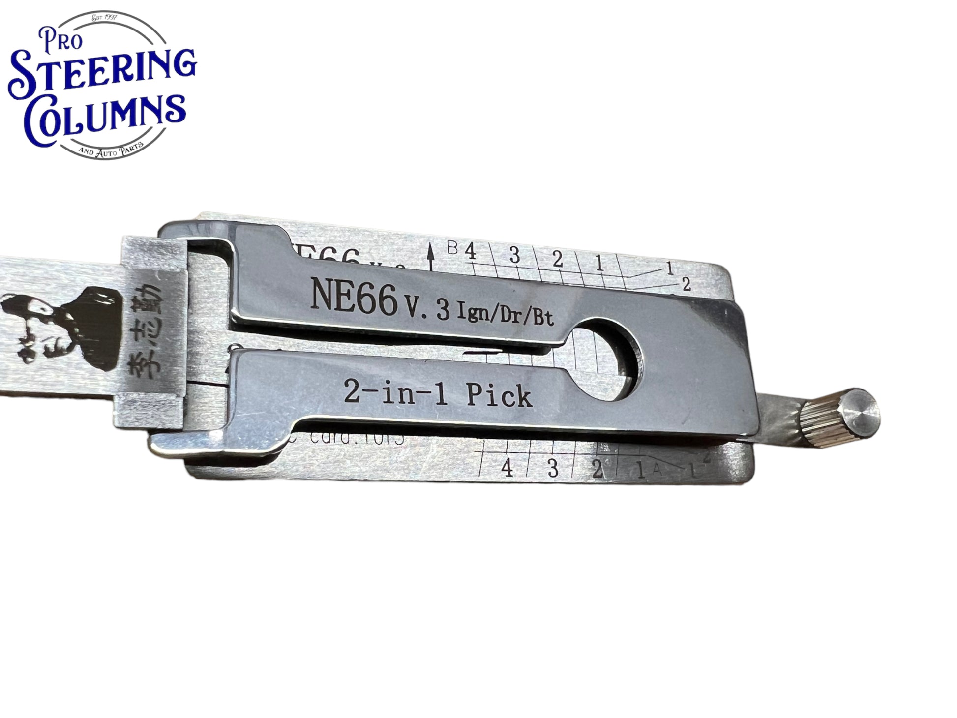 Original Lishi 2 in 1 NE66 Volvo 4 Track Pick & Decoder Genuine New