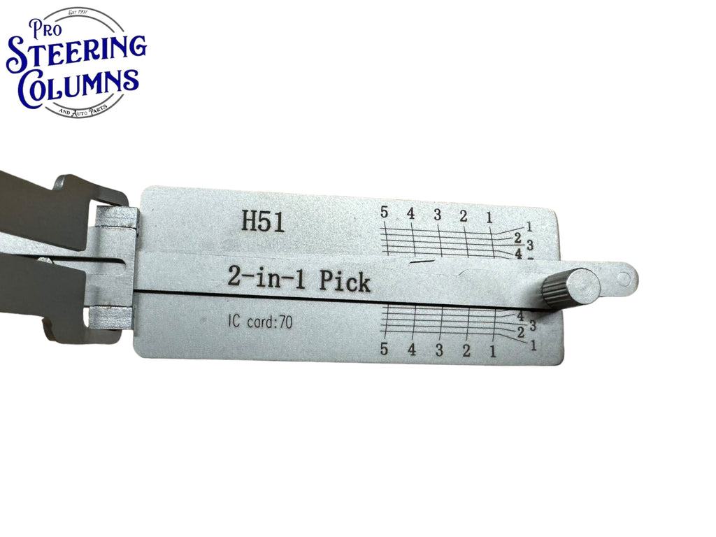 Original 2 in 1 Lishi H51 FO6 Ford 5 Cut Pick & Decoder New