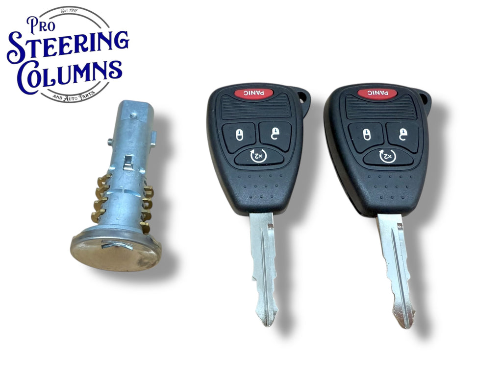 07-18 Jeep Compass Patriot Wrangler Ignition Lock Cylinder 2 Remote Keys 4-Button New 5179511AA