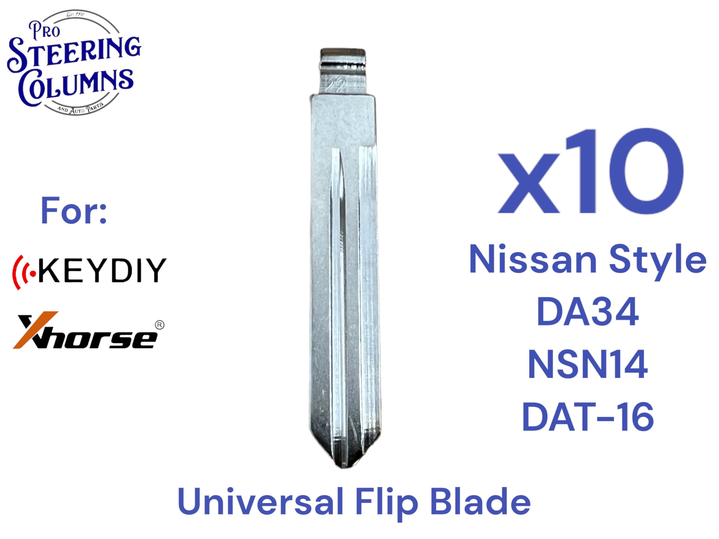 D23 Remote Key 10x Xhorse Keydiy Universal Flip Key Remote Key Blades Nissan DA34 NSN
