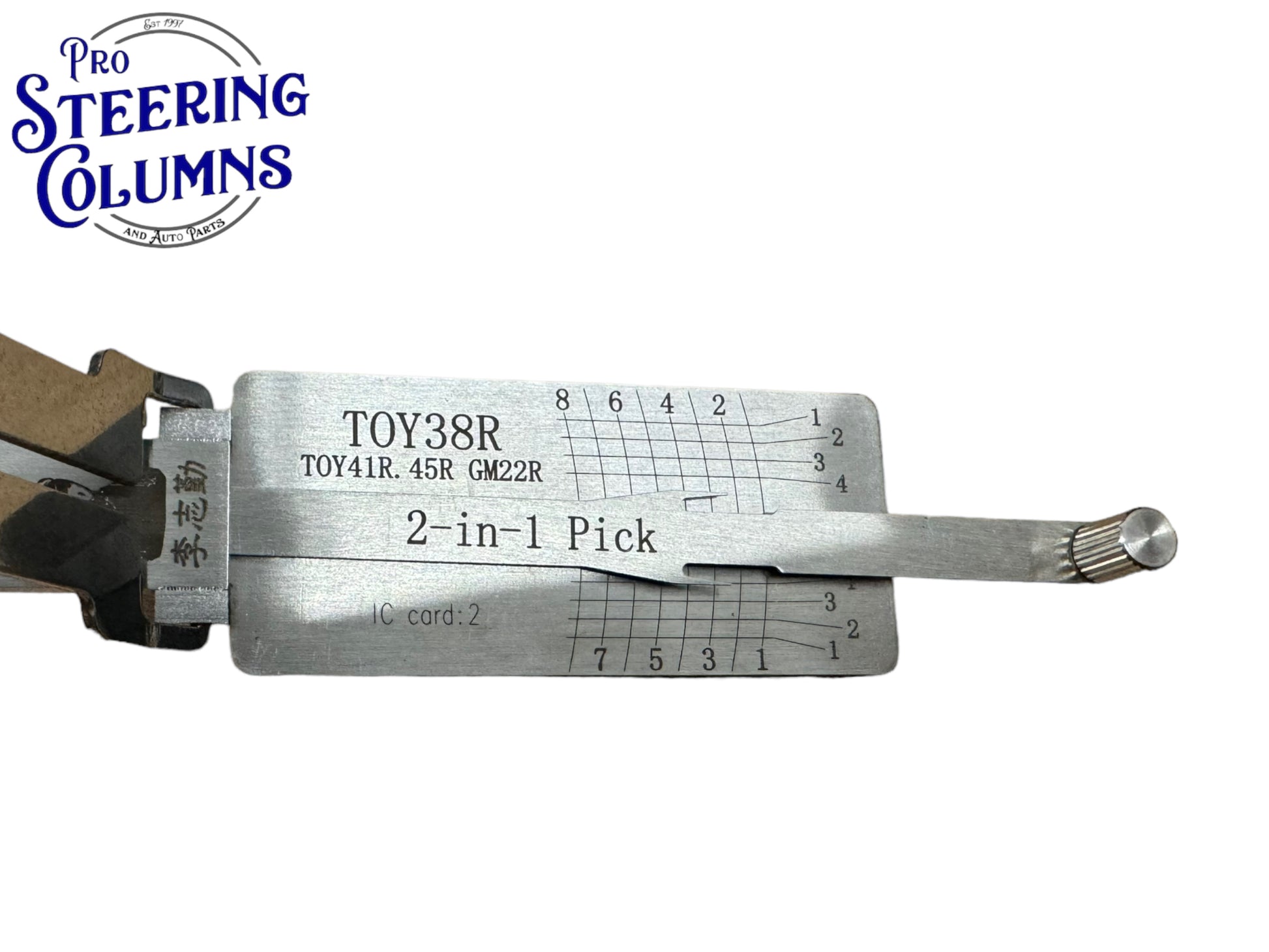 Original Lishi 2 in 1 TOY38R TR40 TR44 Toyota Pick & Decoder Genuine New