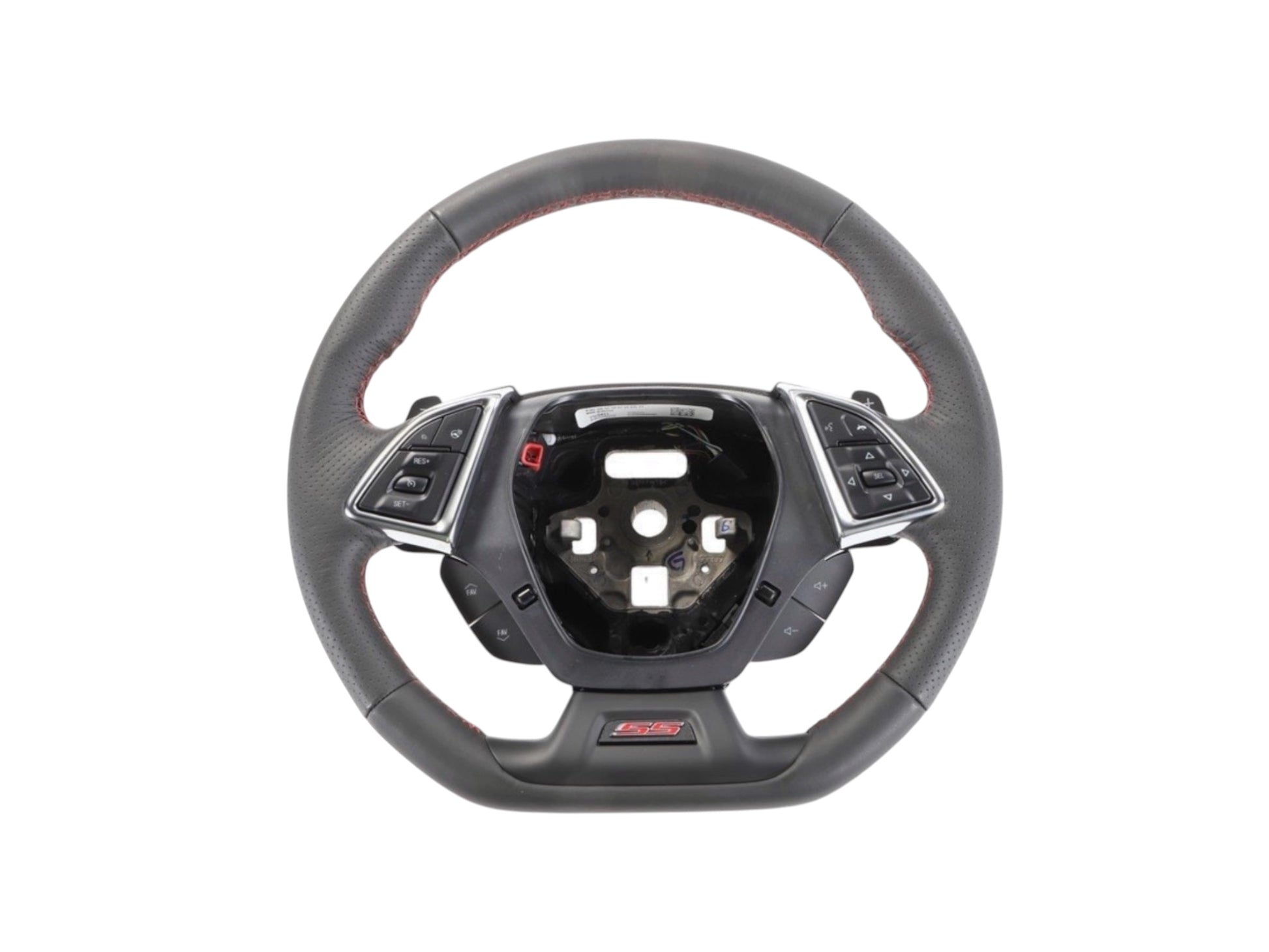 16-23 Chevrolet Camaro SS Jet Black Leather Steering Wheel PN: 87865411 (OEM)